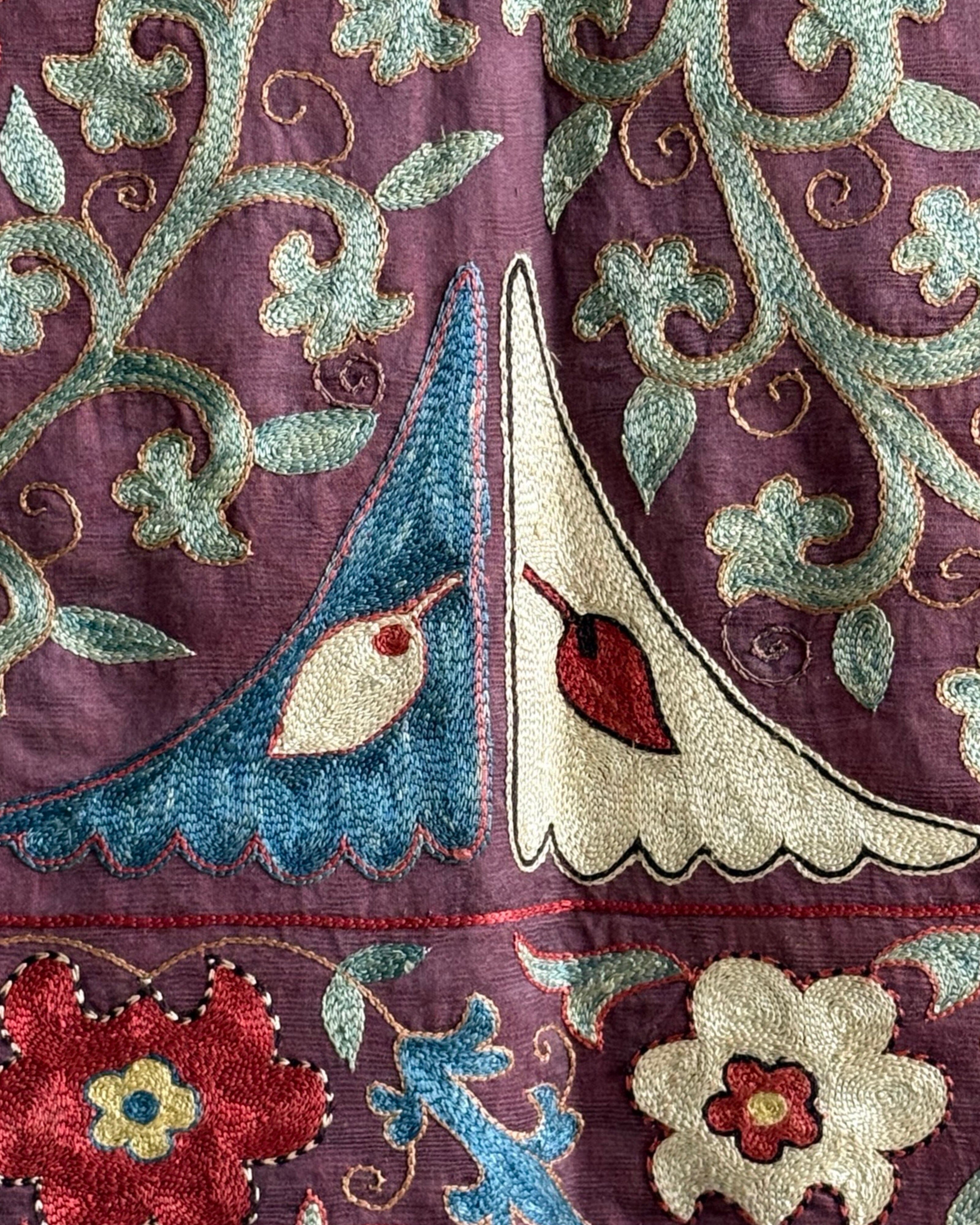 Hand Stitched Suzani (CSSU45625 | 64 x 81") Suzani Aziz Suzani 