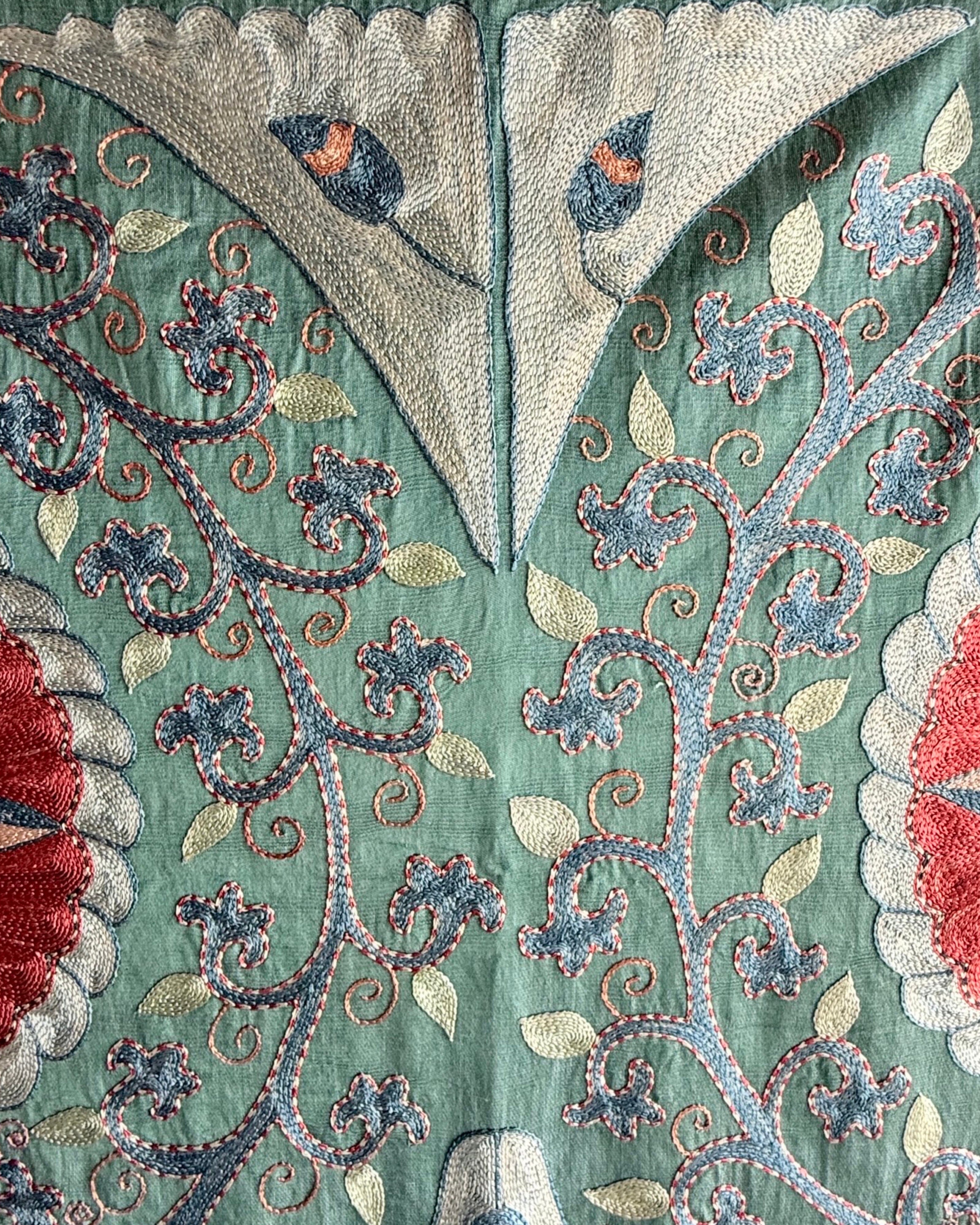 Hand Stitched Suzani (CSSU45725 | 63 x 83") Suzani Aziz Suzani 