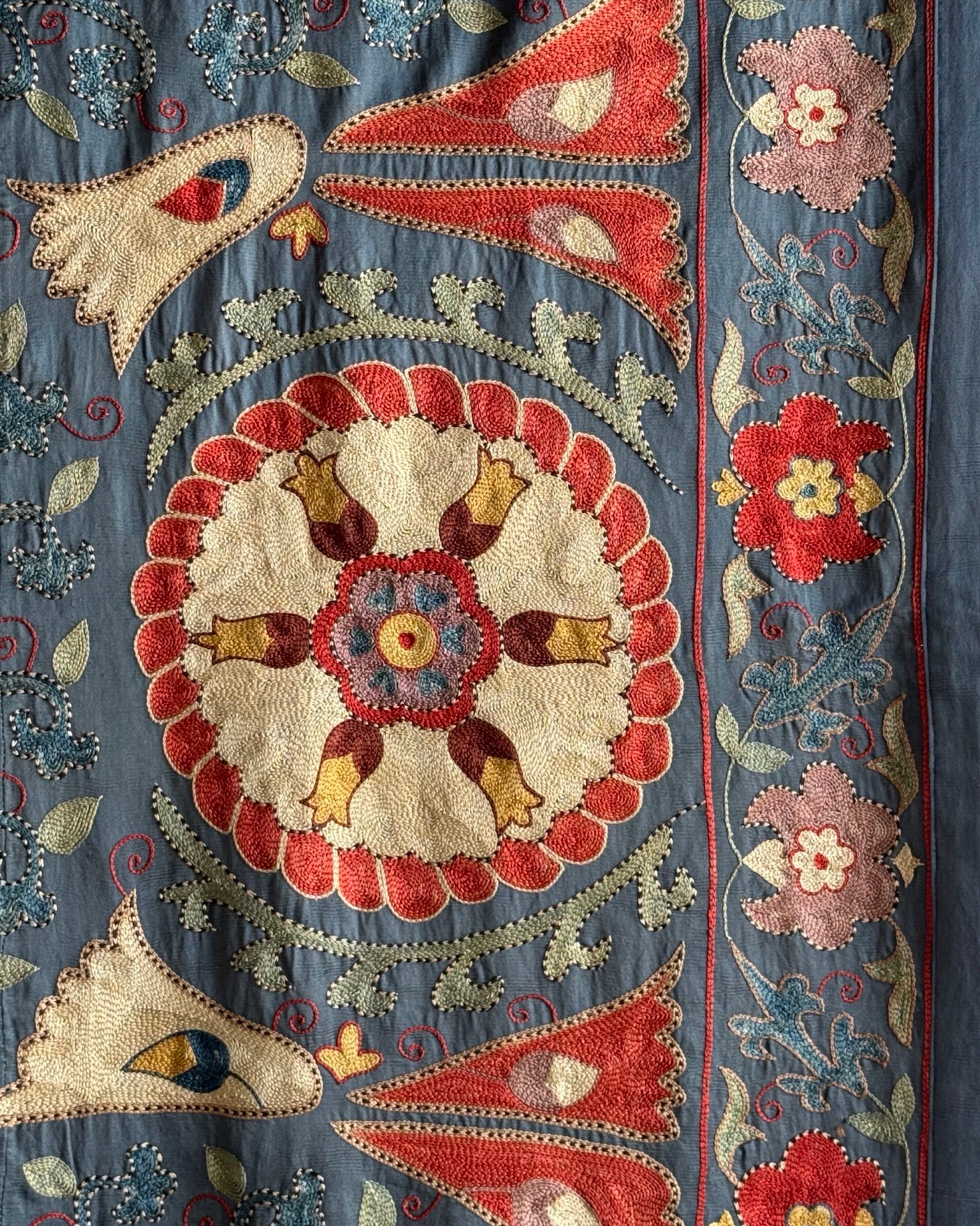 Hand Stitched Suzani (CSSU45825 | 62 x 79") Suzani Aziz Suzani 