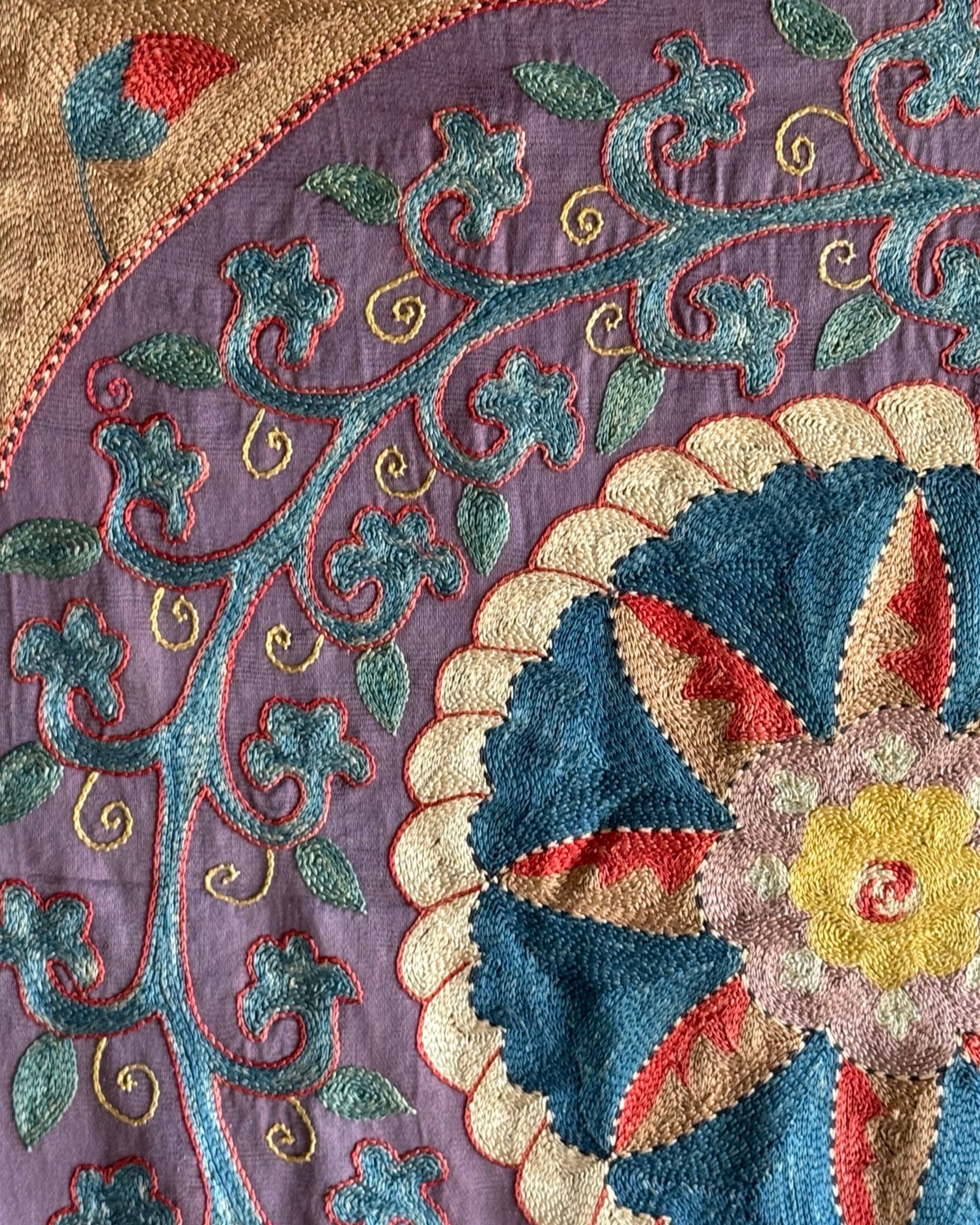 Hand Stitched Suzani (CSSU45925 | 62 x 82") Suzani Aziz Suzani 