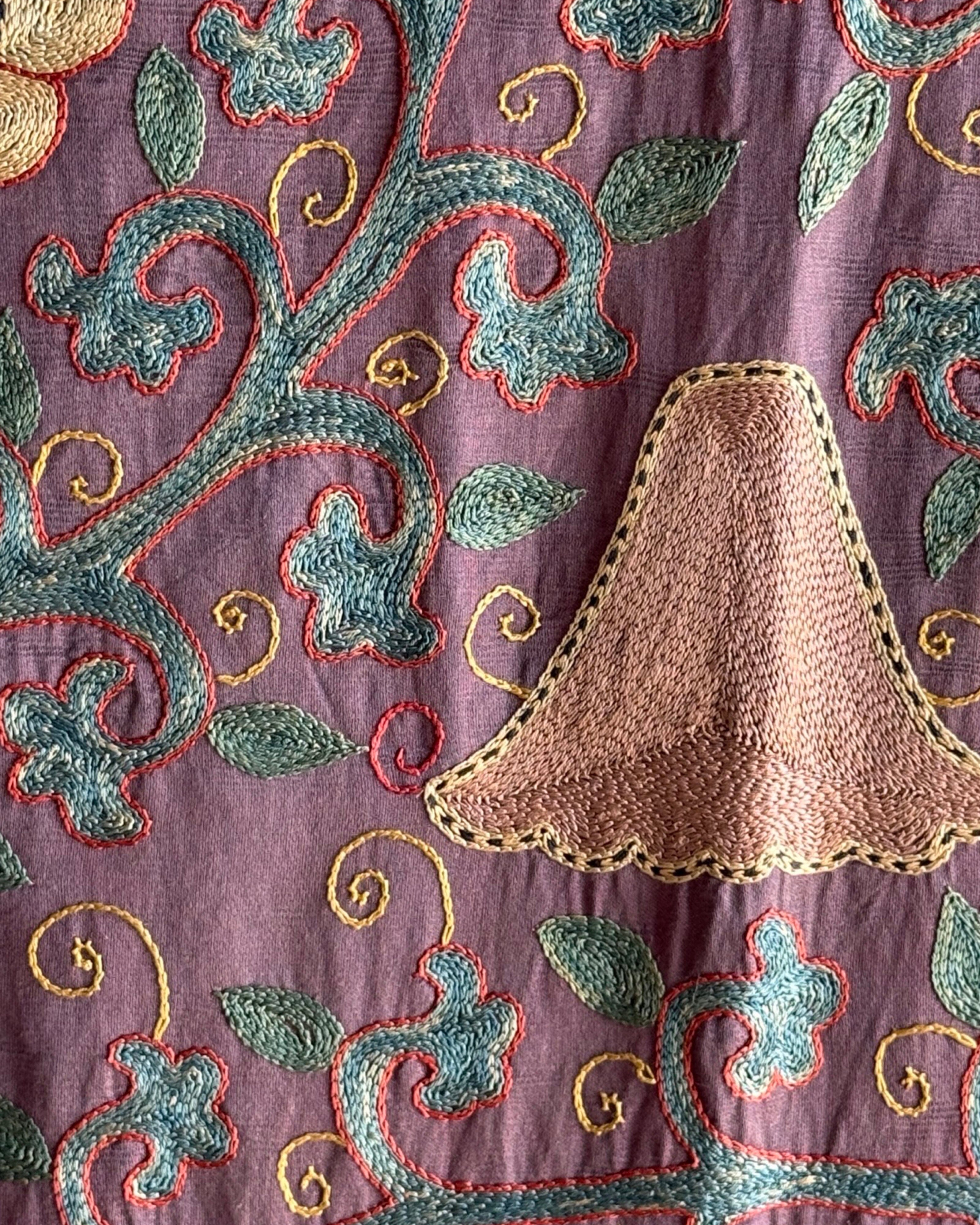 Hand Stitched Suzani (CSSU45925 | 62 x 82") Suzani Aziz Suzani 