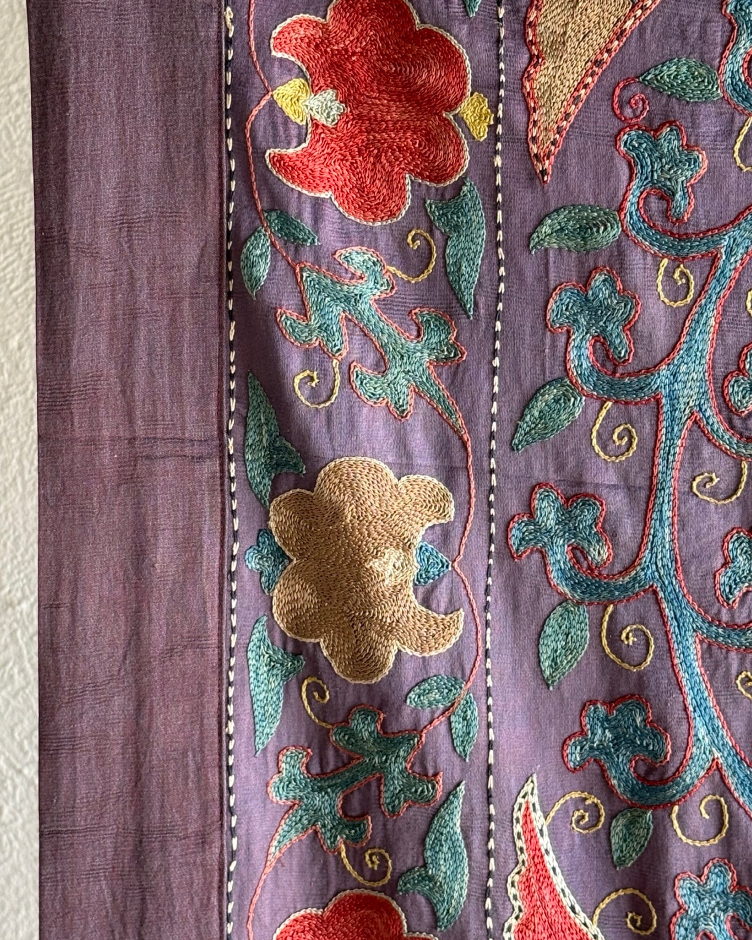 Hand Stitched Suzani (CSSU45925 | 62 x 82") Suzani Aziz Suzani 