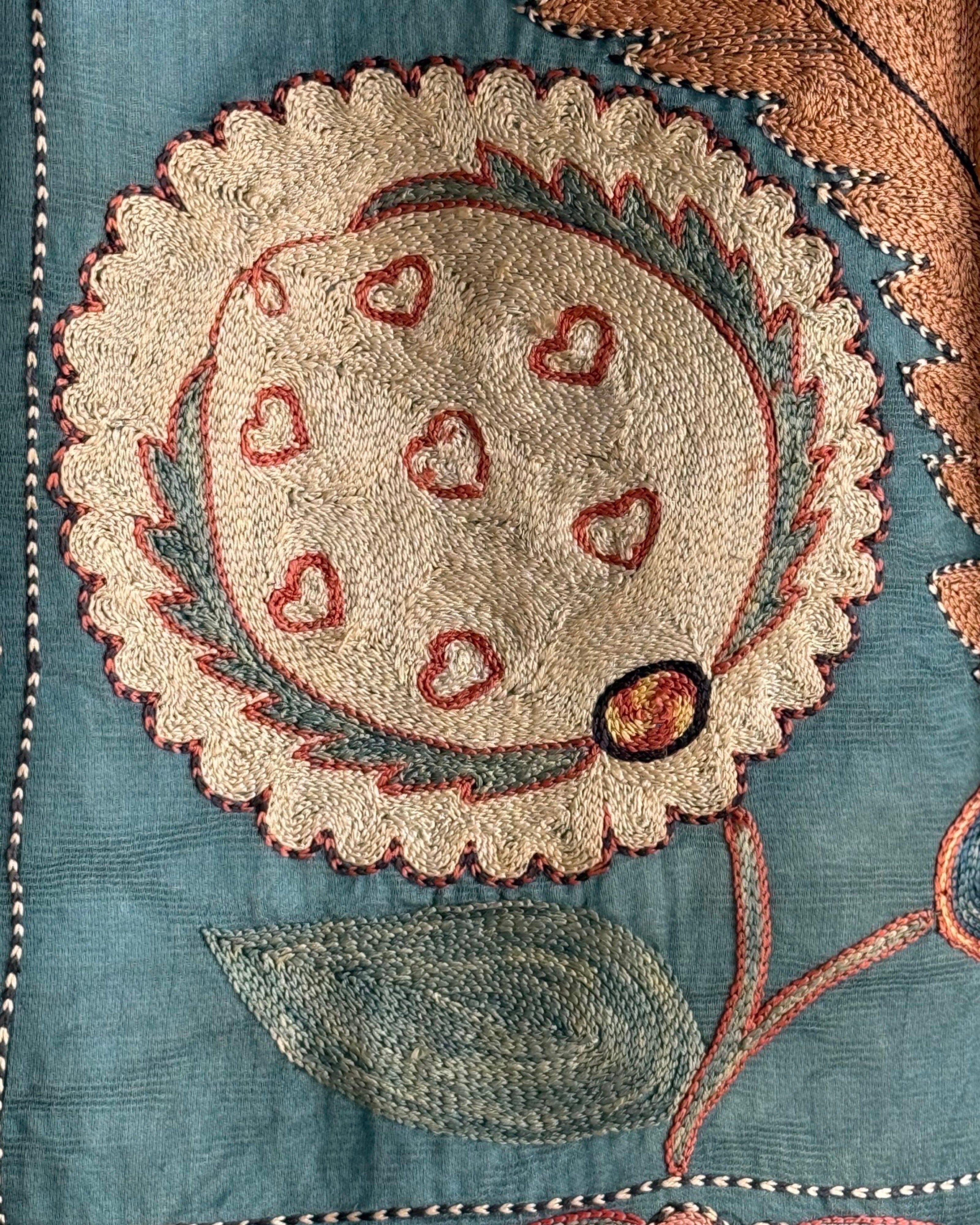 Hand Stitched Suzani (CSSU46025 | 62 x 83") Suzani Aziz Suzani 