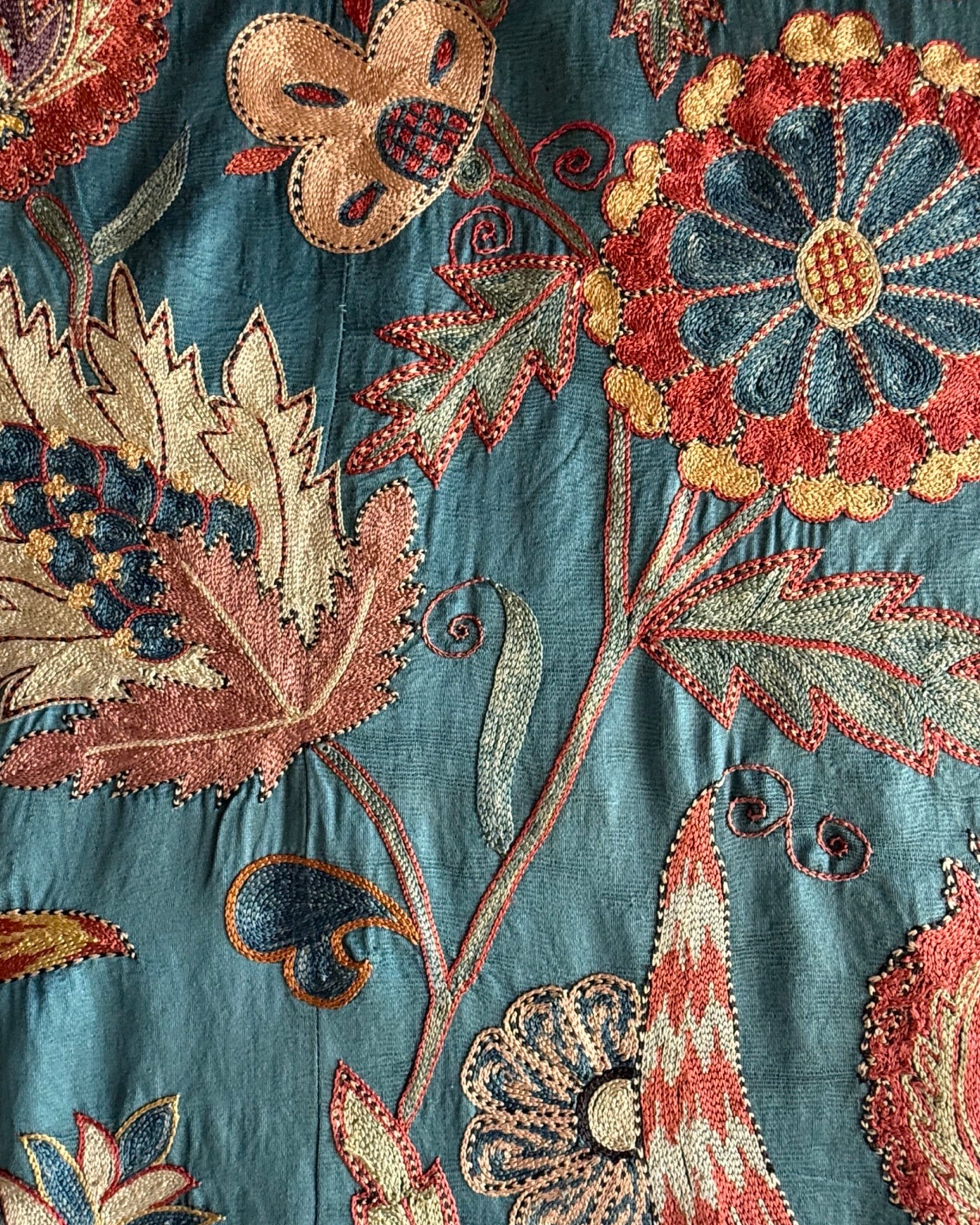 Hand Stitched Suzani (CSSU46025 | 62 x 83") Suzani Aziz Suzani 