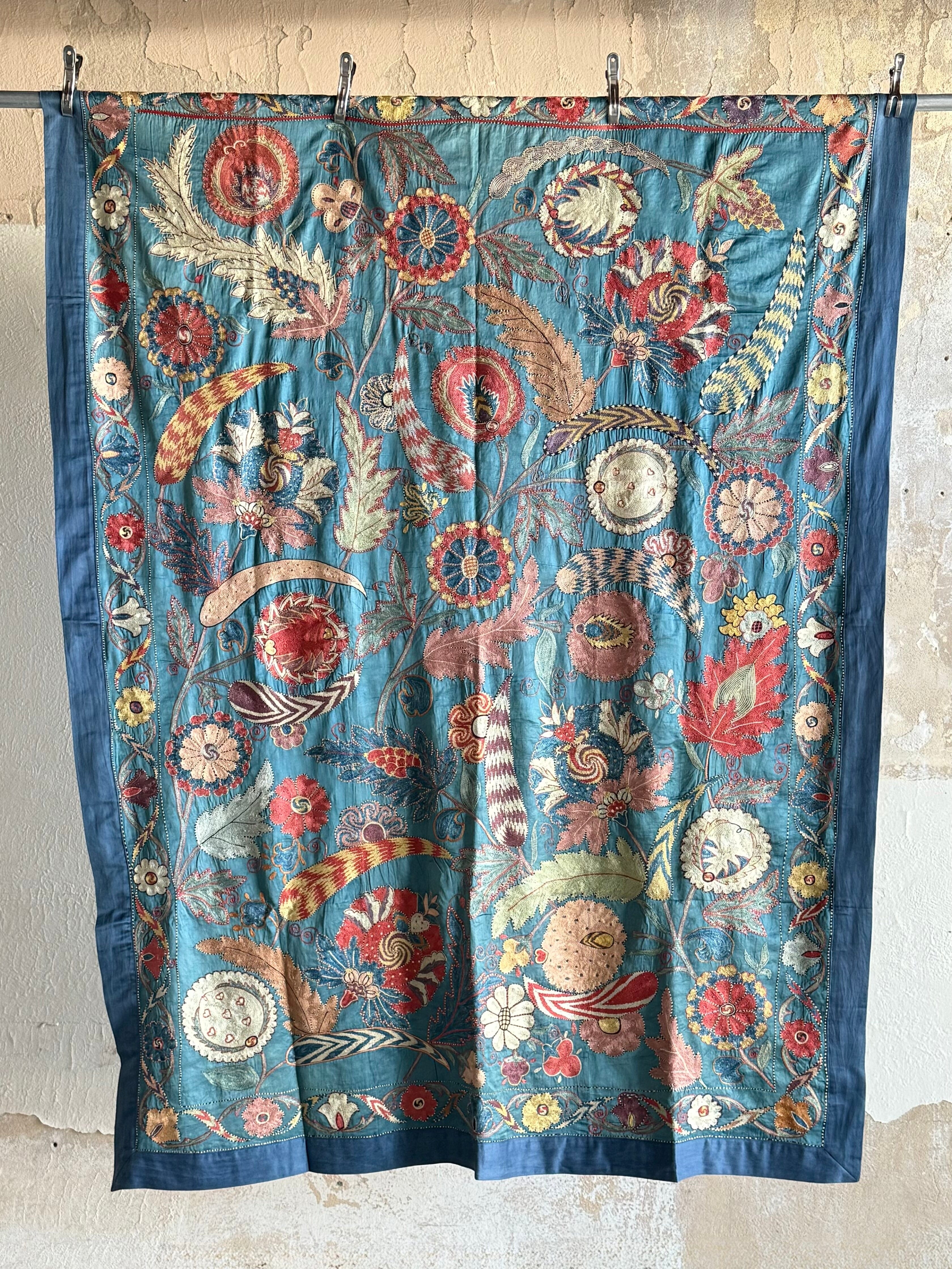Hand Stitched Suzani (CSSU46025 | 62 x 83") Suzani Aziz Suzani 