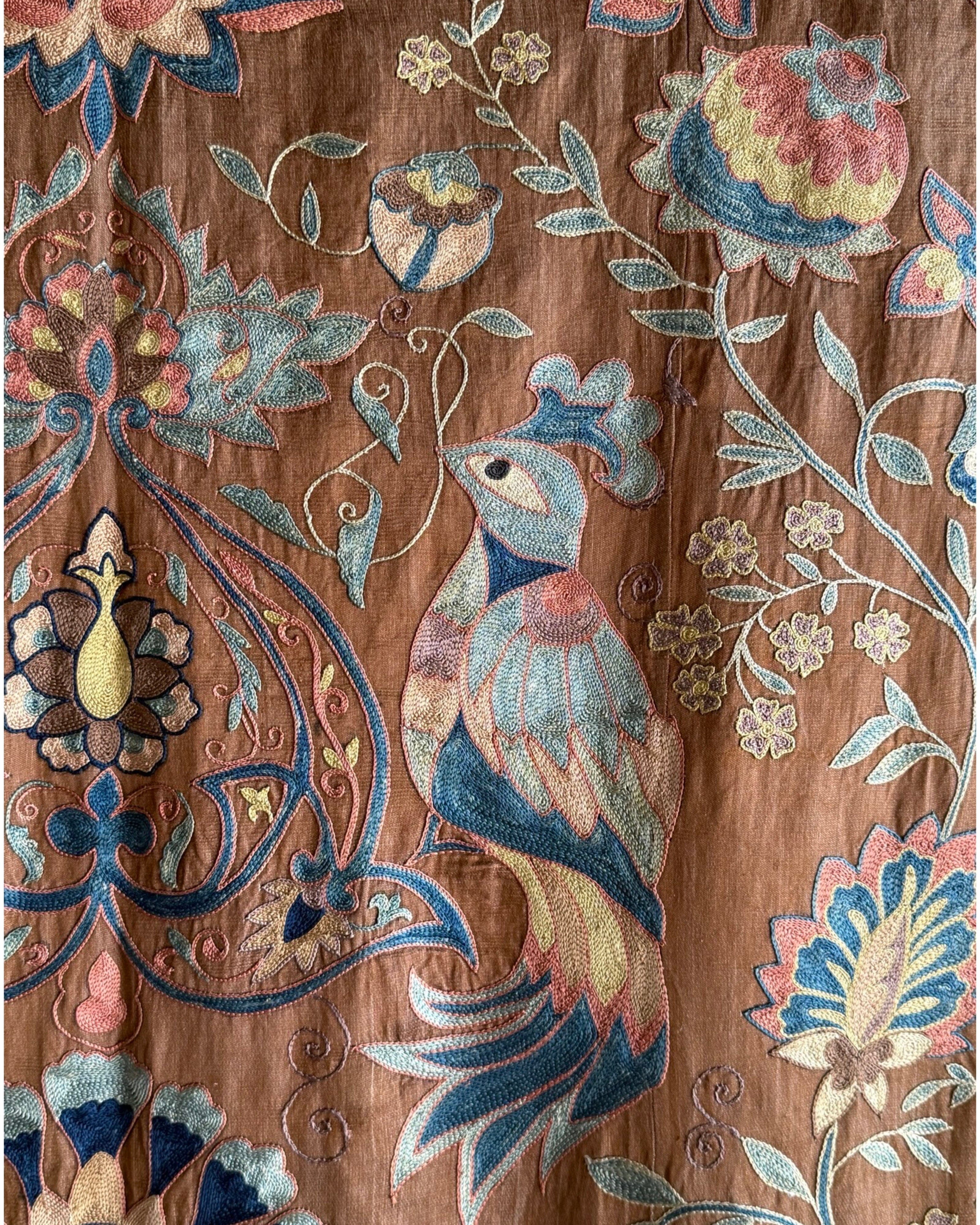 Hand Stitched Suzani (CSSU46325 | 63" x 94") Suzani Aziz Suzani 