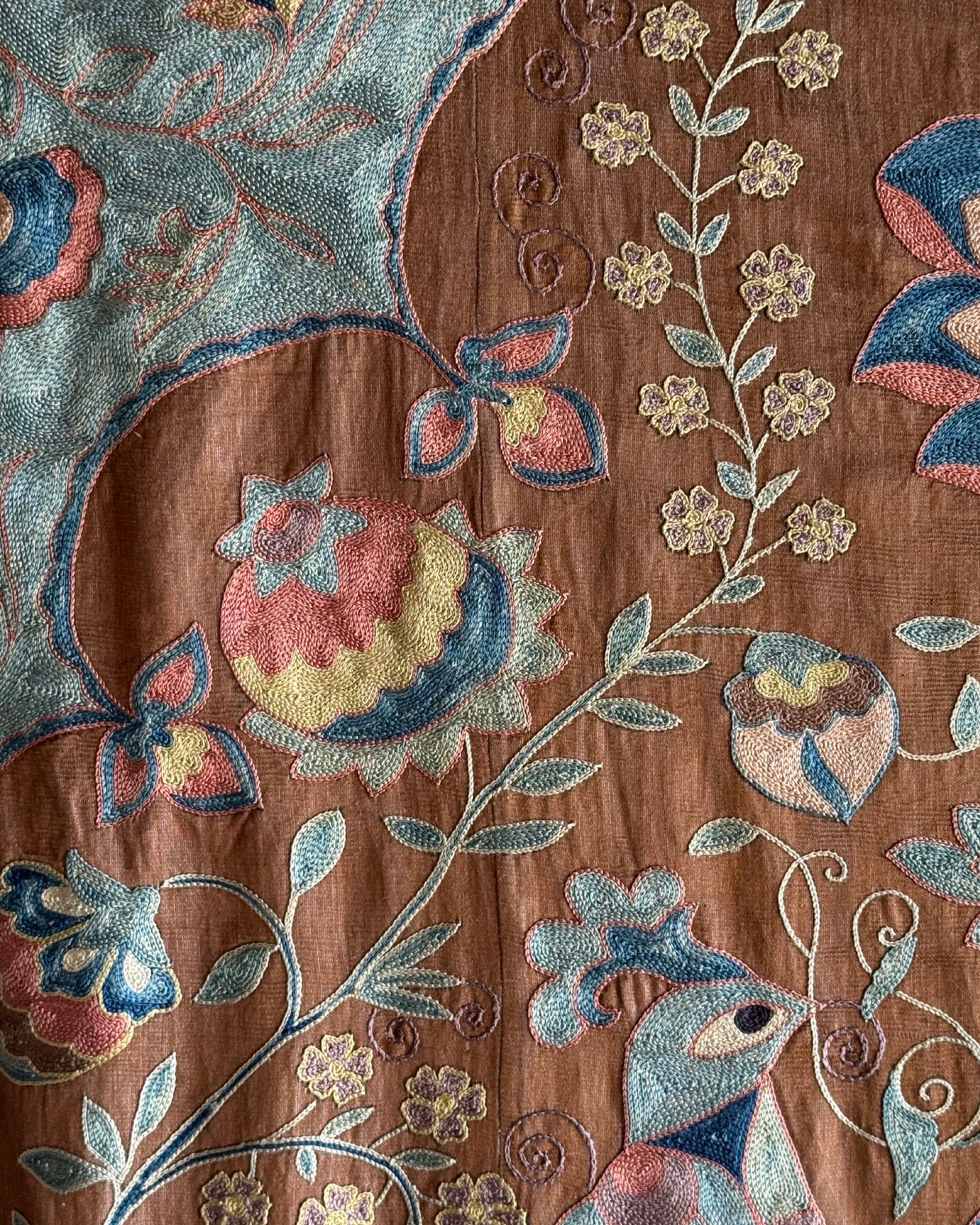 Hand Stitched Suzani (CSSU46325 | 63" x 94") Suzani Aziz Suzani 
