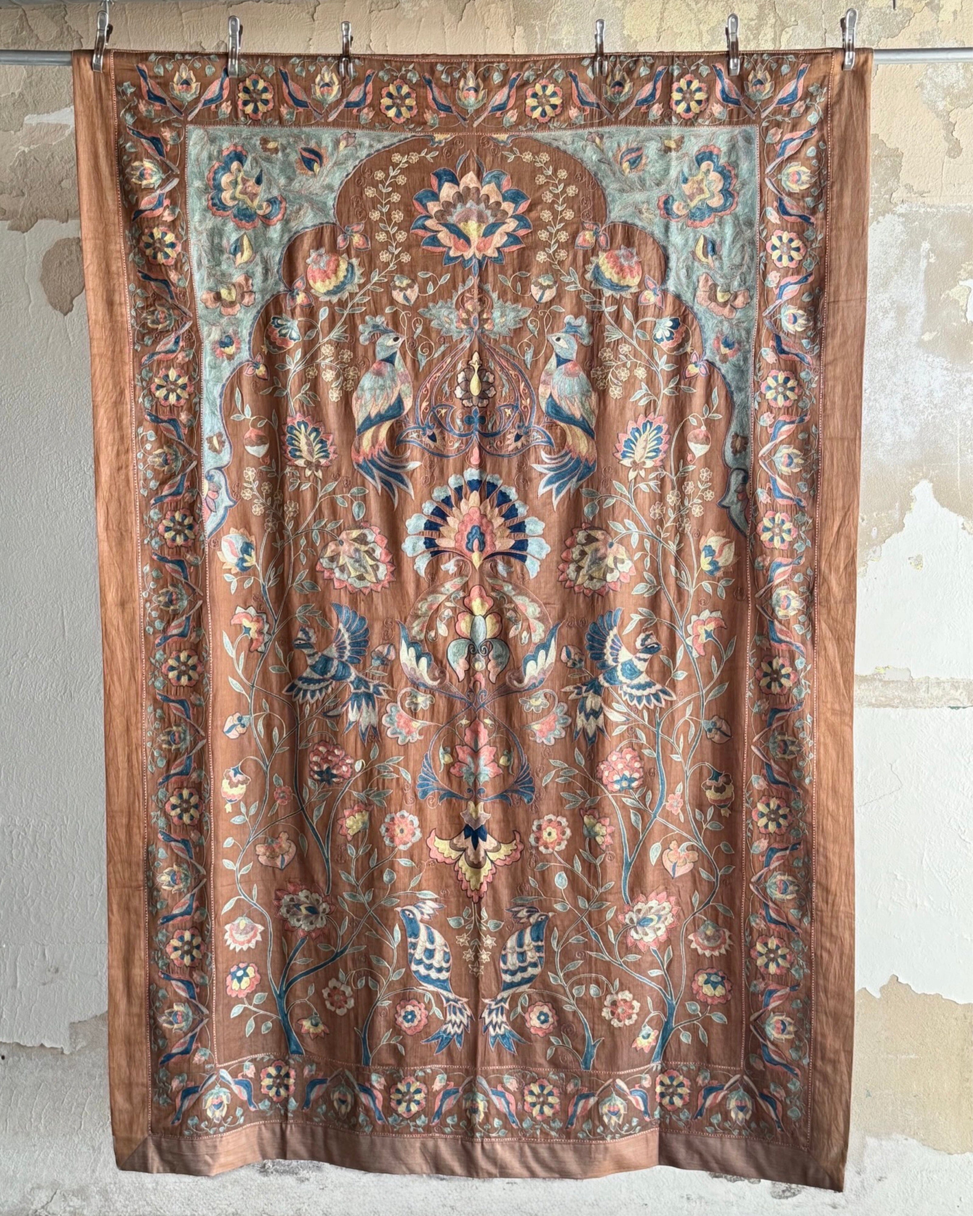 Hand Stitched Suzani (CSSU46325 | 63" x 94") Suzani Aziz Suzani 