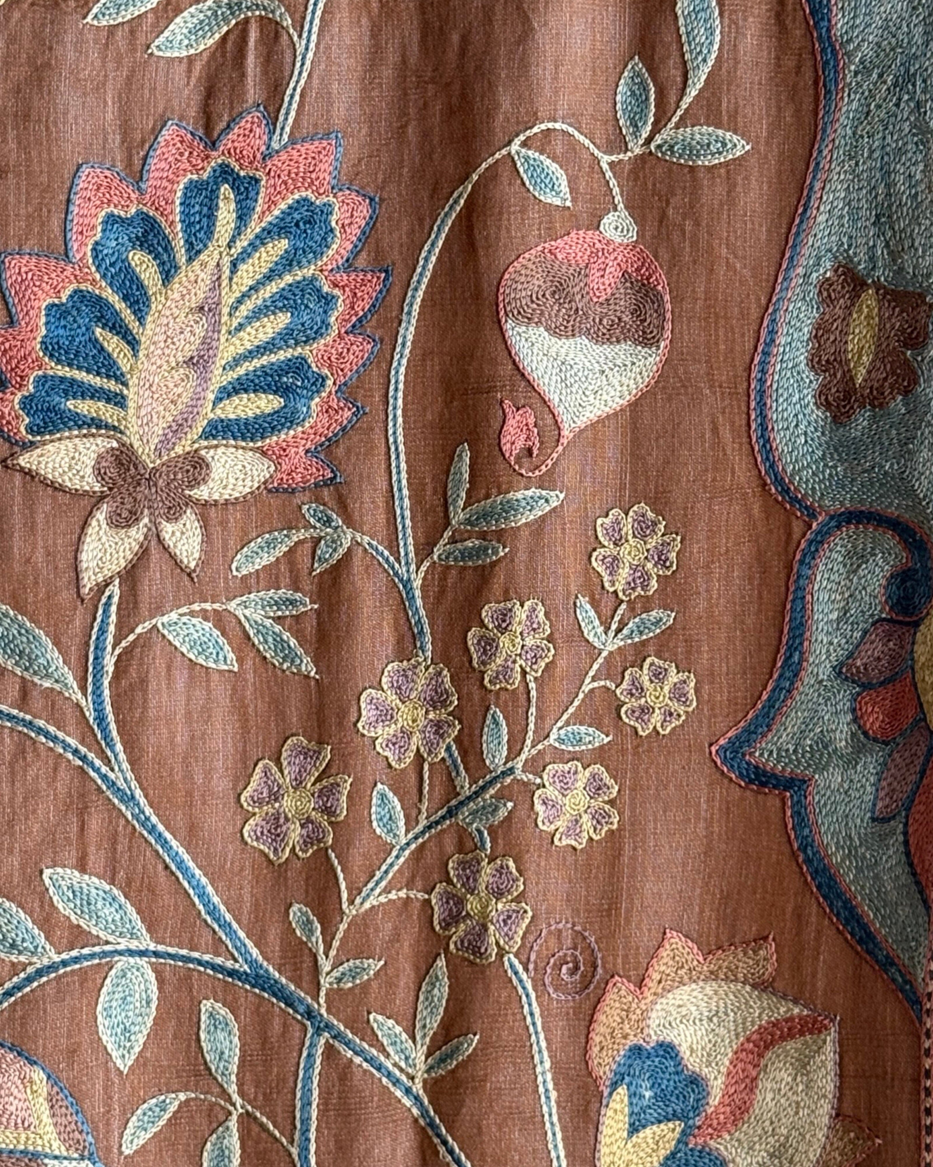 Hand Stitched Suzani (CSSU46325 | 63" x 94") Suzani Aziz Suzani 