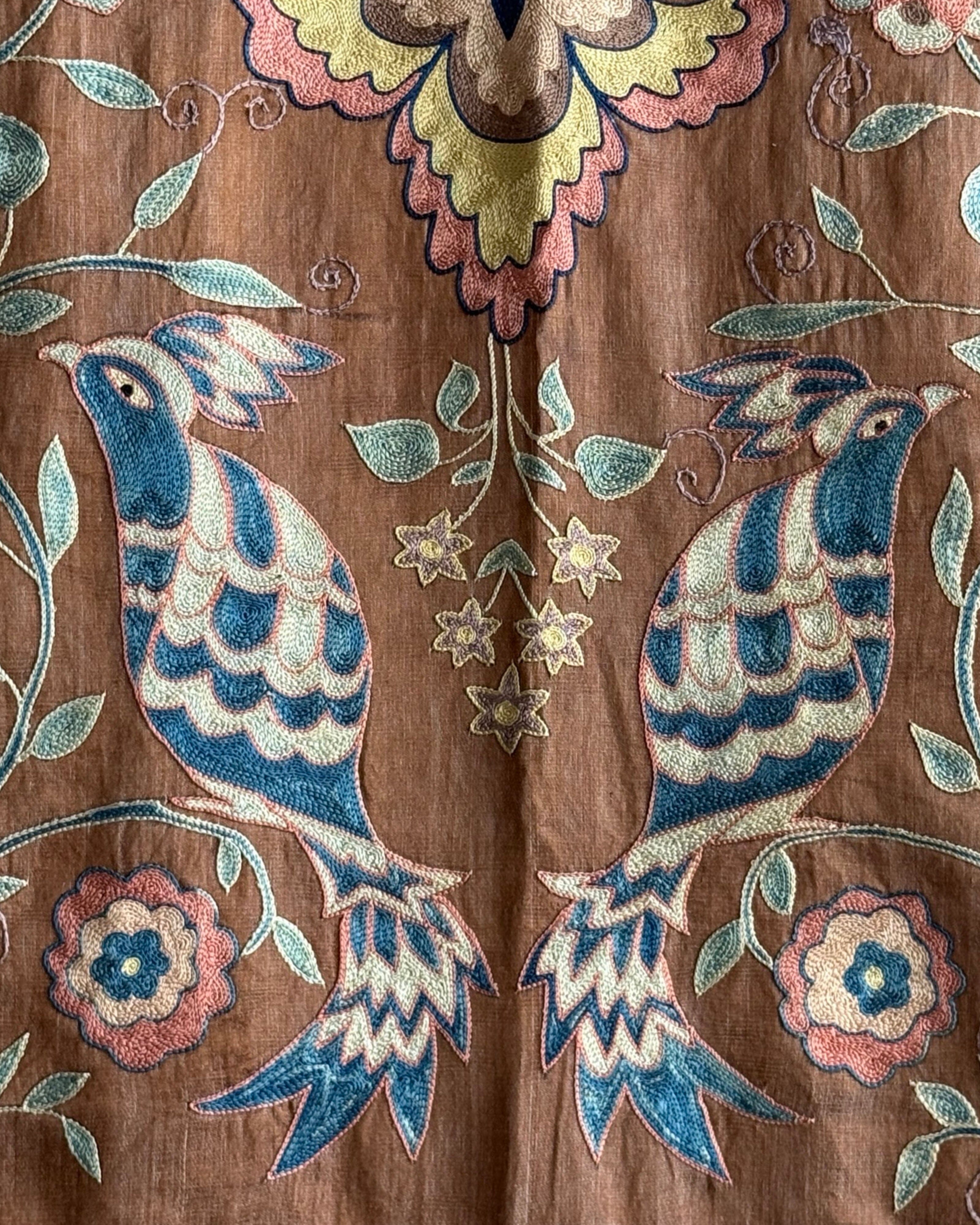 Hand Stitched Suzani (CSSU46325 | 63" x 94") Suzani Aziz Suzani 