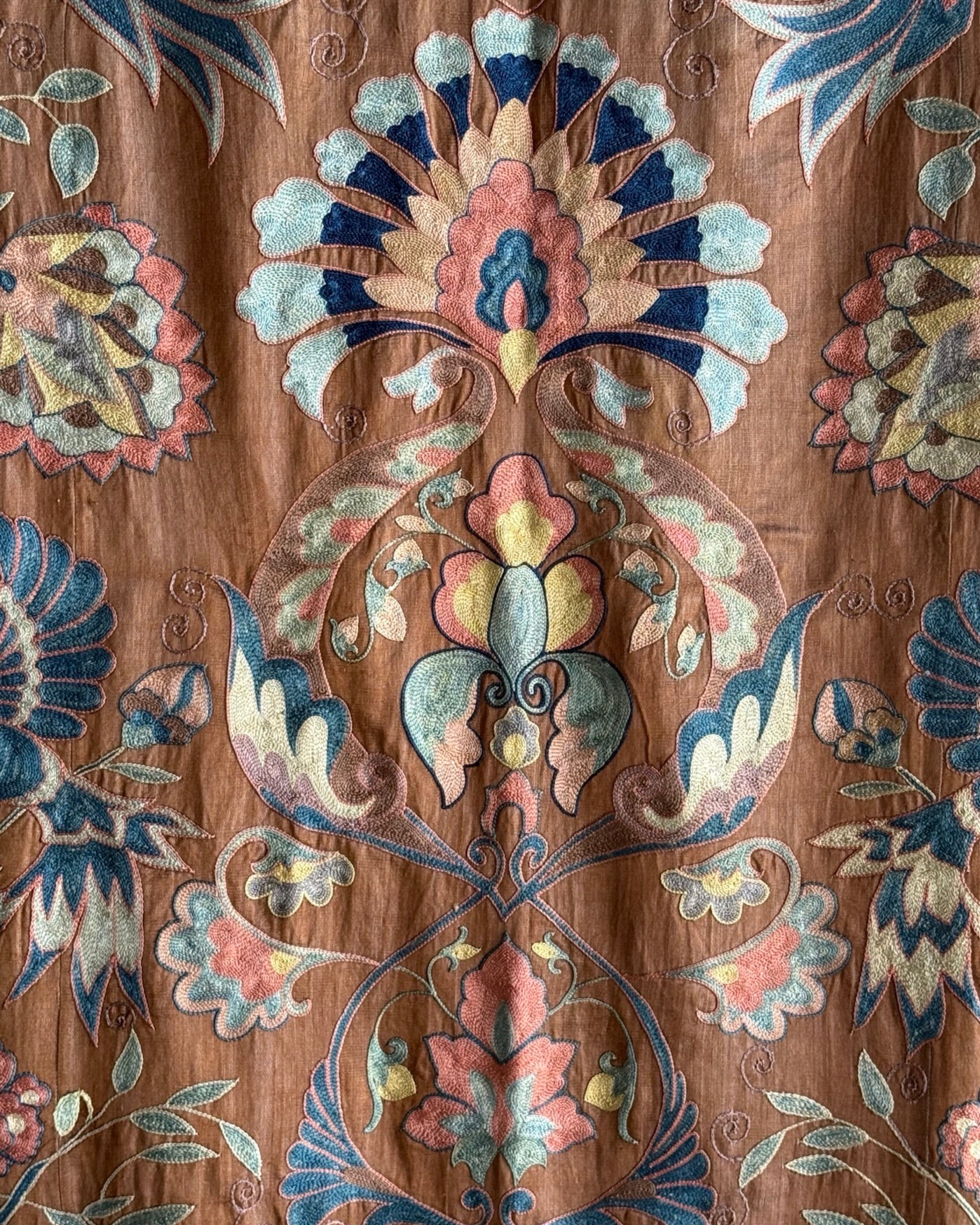 Hand Stitched Suzani (CSSU46325 | 63" x 94") Suzani Aziz Suzani 