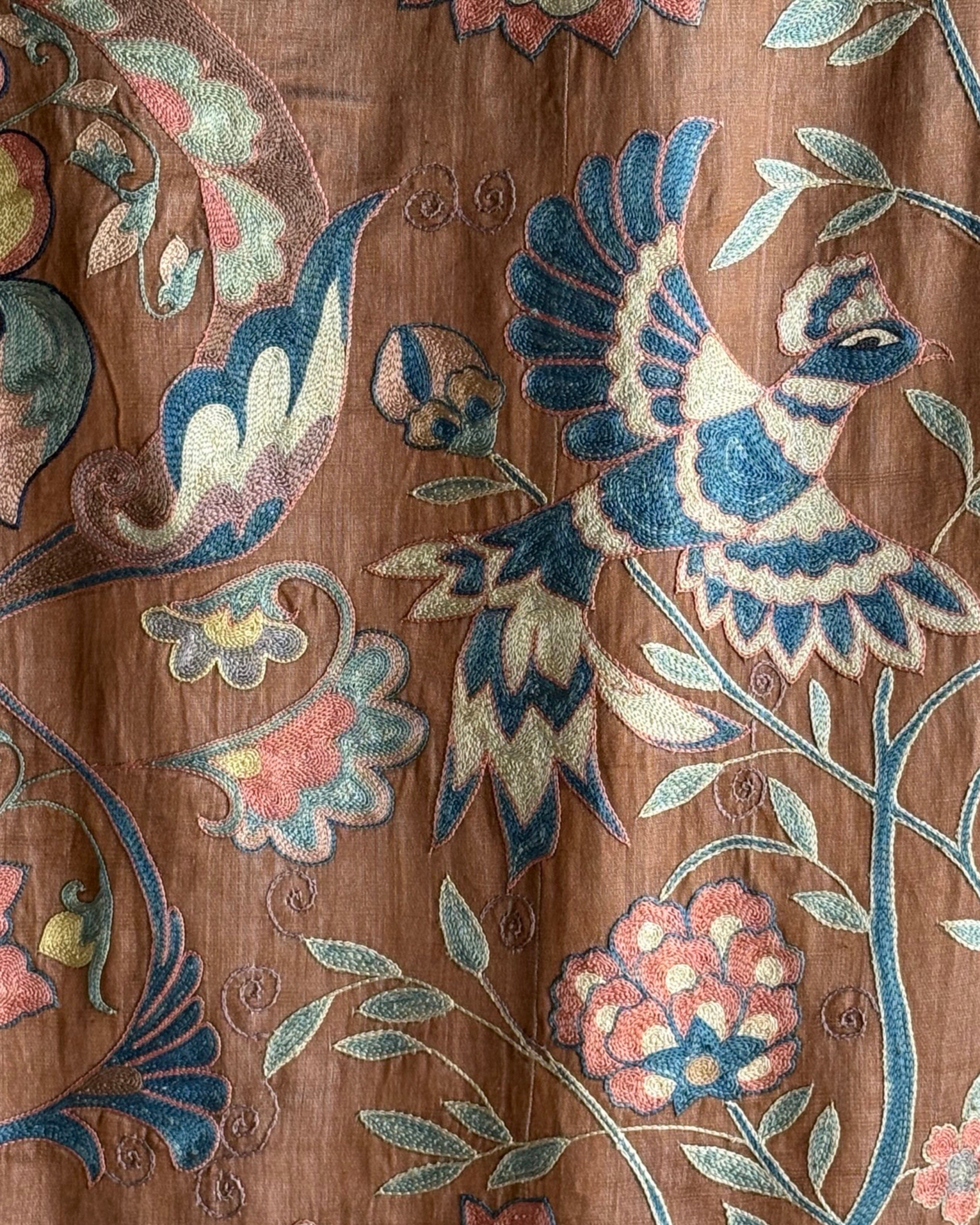 Hand Stitched Suzani (CSSU46325 | 63" x 94") Suzani Aziz Suzani 