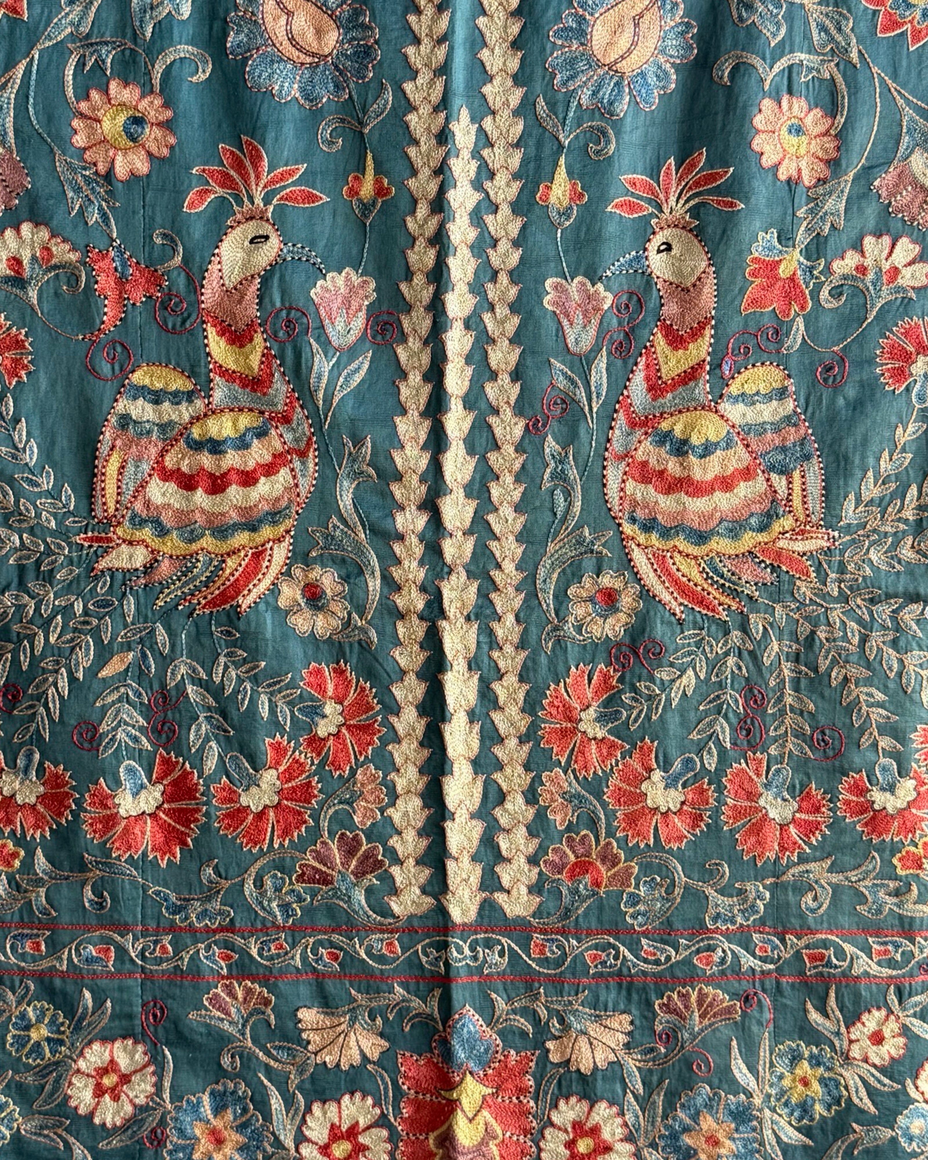 Hand Stitched Suzani (CSSU46525 | 64" x 98") Suzani Aziz Suzani 