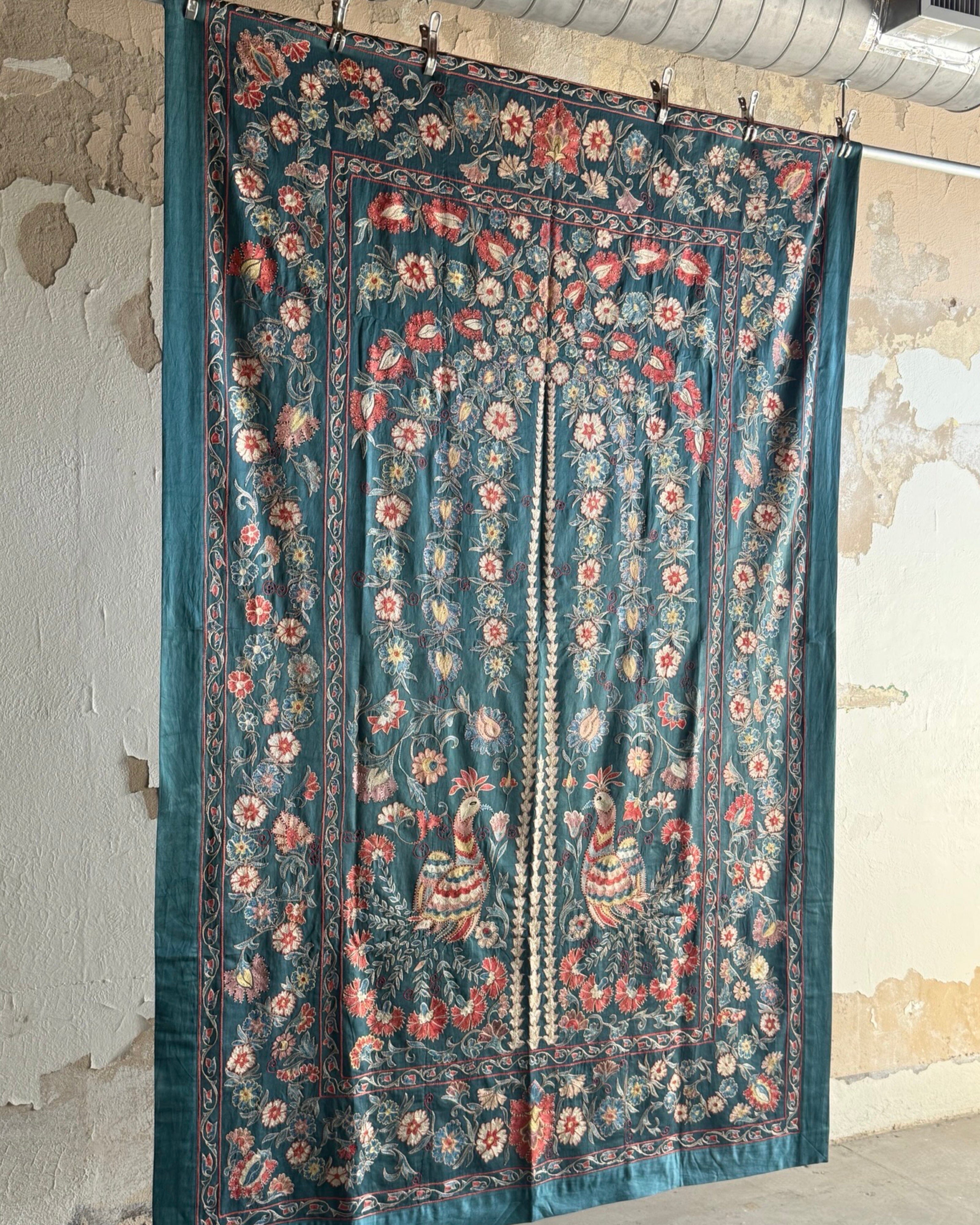 Hand Stitched Suzani (CSSU46525 | 64" x 98") Suzani Aziz Suzani 