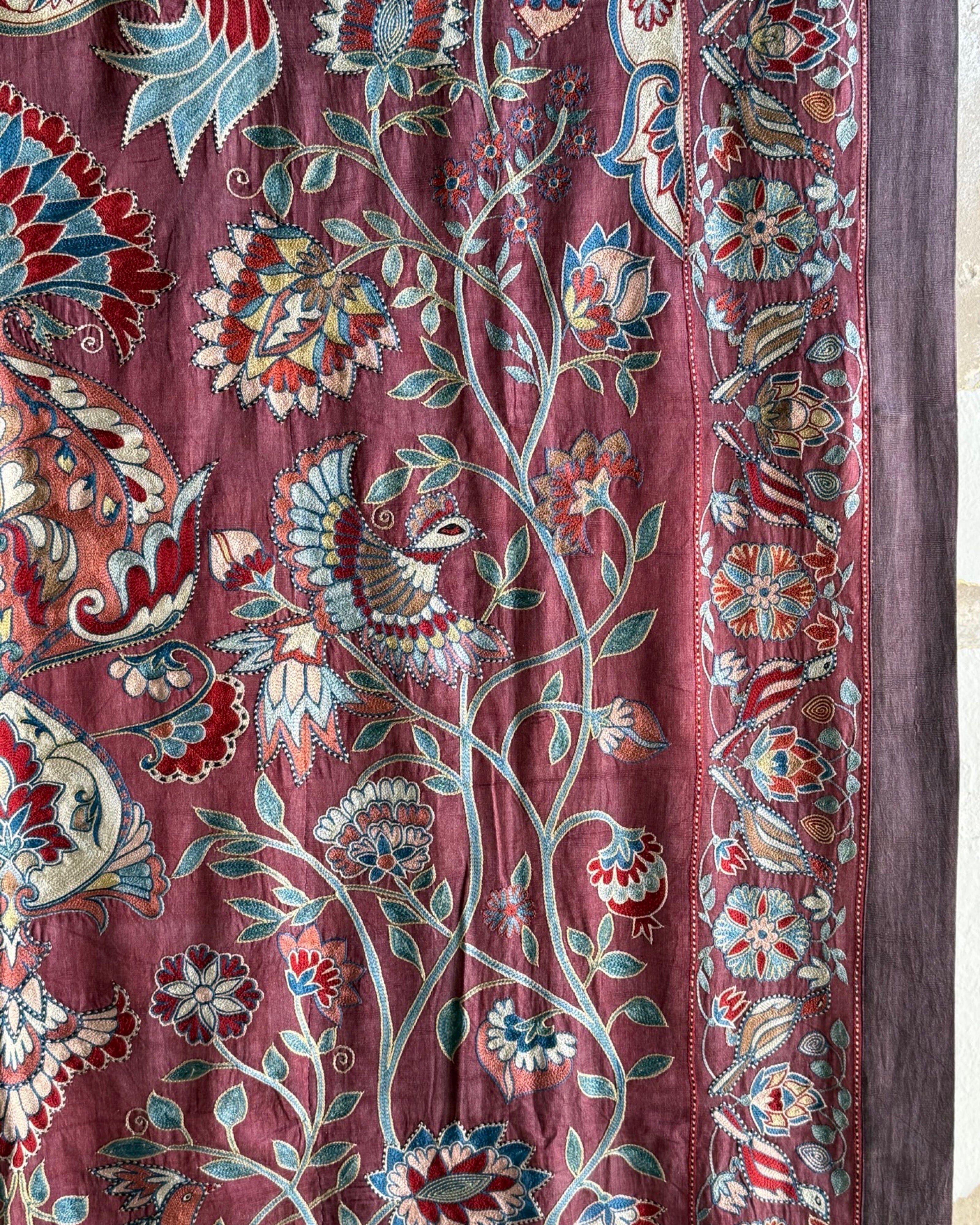 Hand Stitched Suzani (CSSU46625 | 63" x 94") Suzani Aziz Suzani 