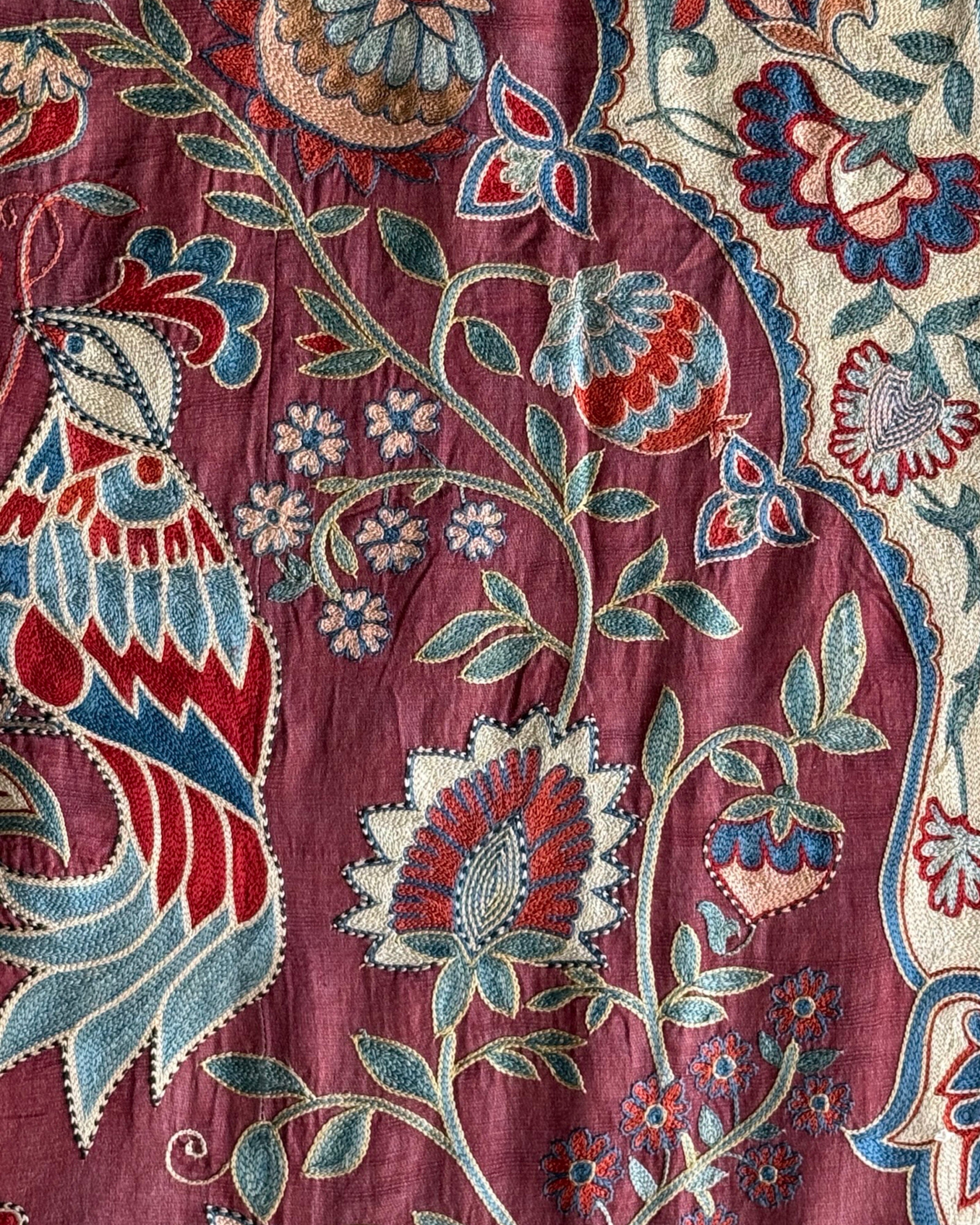 Hand Stitched Suzani (CSSU46625 | 63" x 94") Suzani Aziz Suzani 