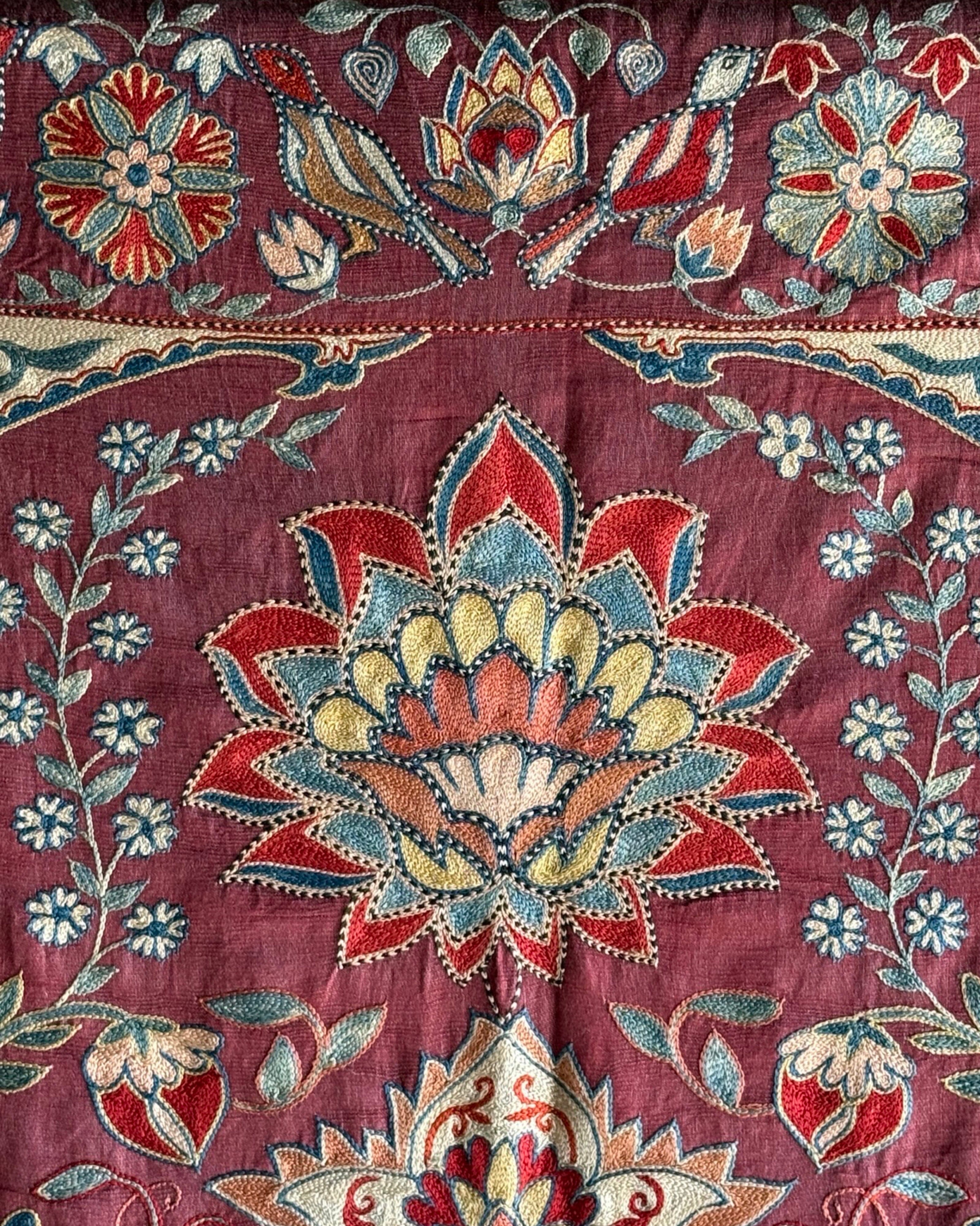 Hand Stitched Suzani (CSSU46625 | 63" x 94") Suzani Aziz Suzani 