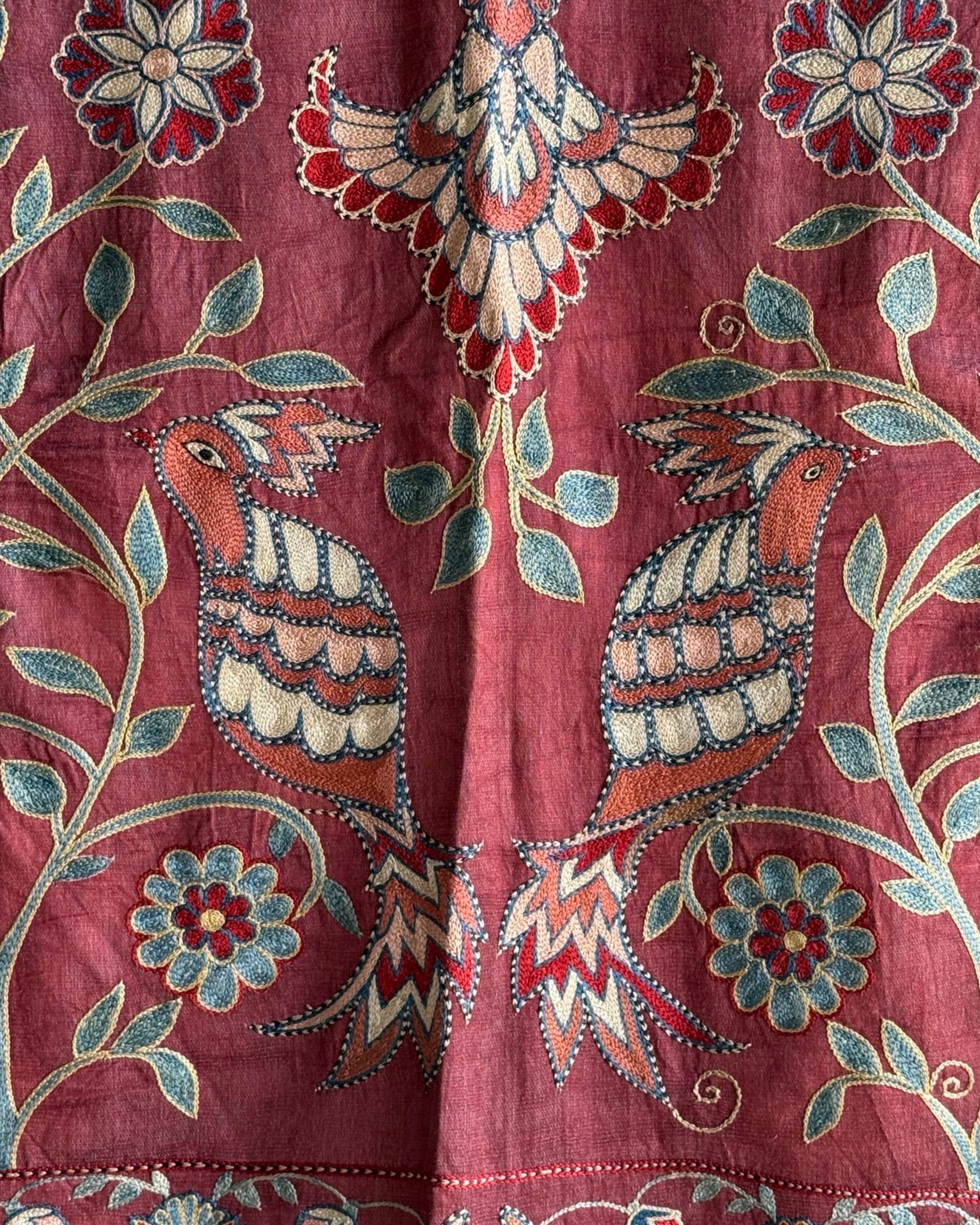 Hand Stitched Suzani (CSSU46625 | 63" x 94") Suzani Aziz Suzani 