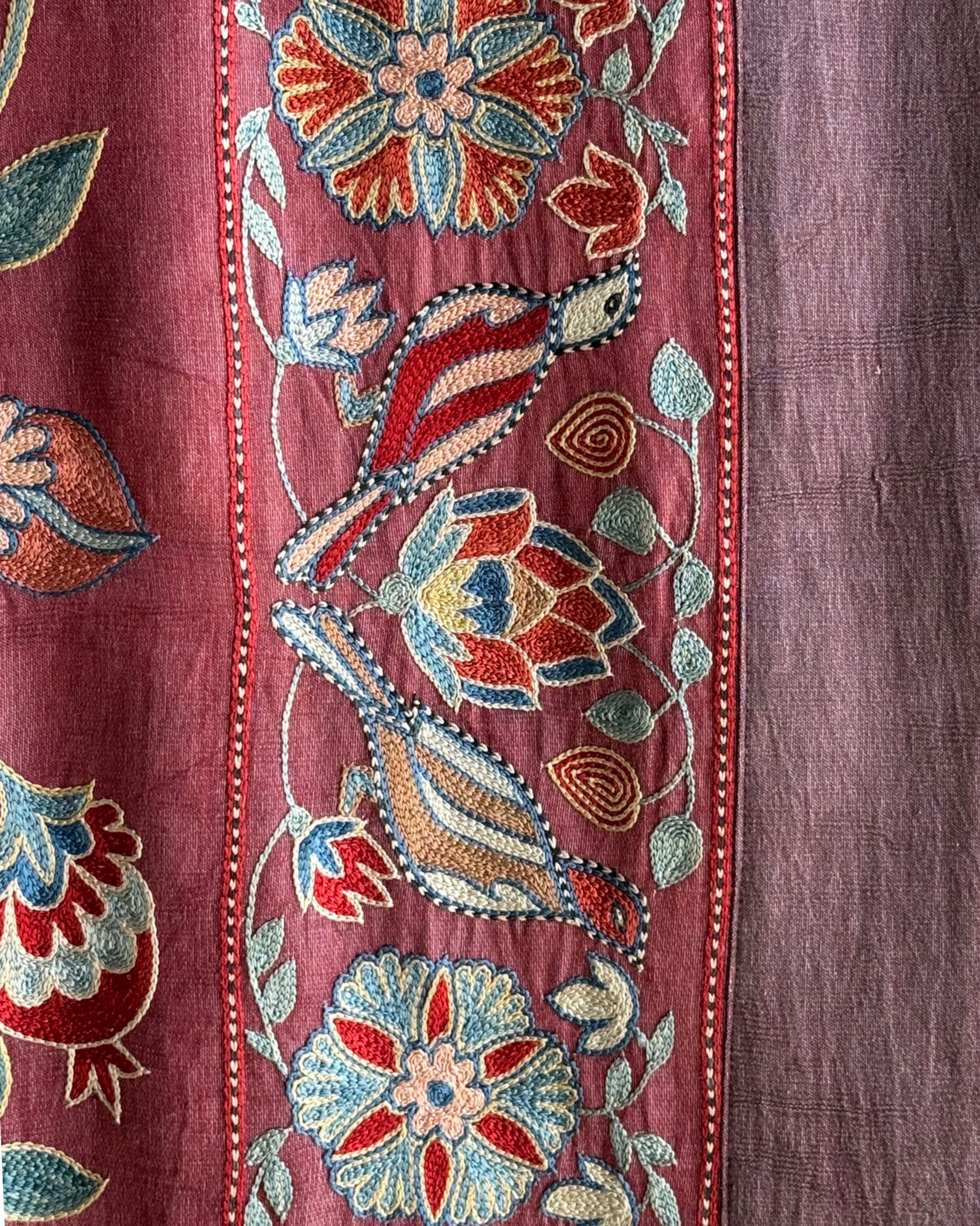 Hand Stitched Suzani (CSSU46625 | 63" x 94") Suzani Aziz Suzani 