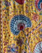 Hand Stitched Suzani (CSSU48025 | 83" x 110") Suzani Aziz Suzani 