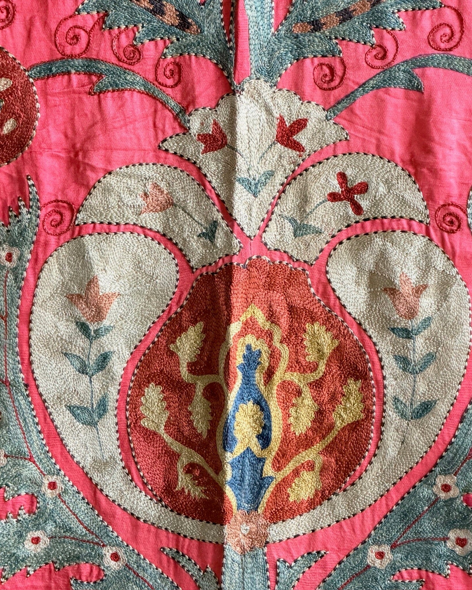 Hand Stitched Suzani (CSSU610226 | 45 x 63") Suzani Aziz Suzani 