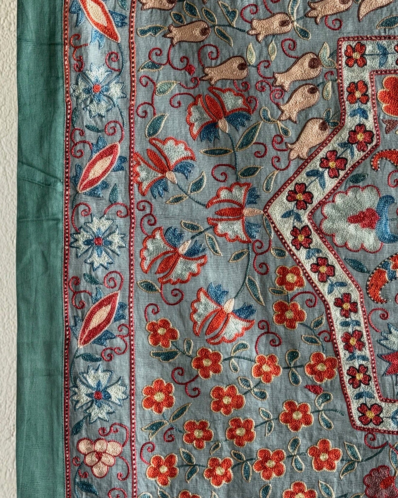 Hand Stitched Suzani (CSSU610426 | 44 x 58") Suzani Aziz Suzani 