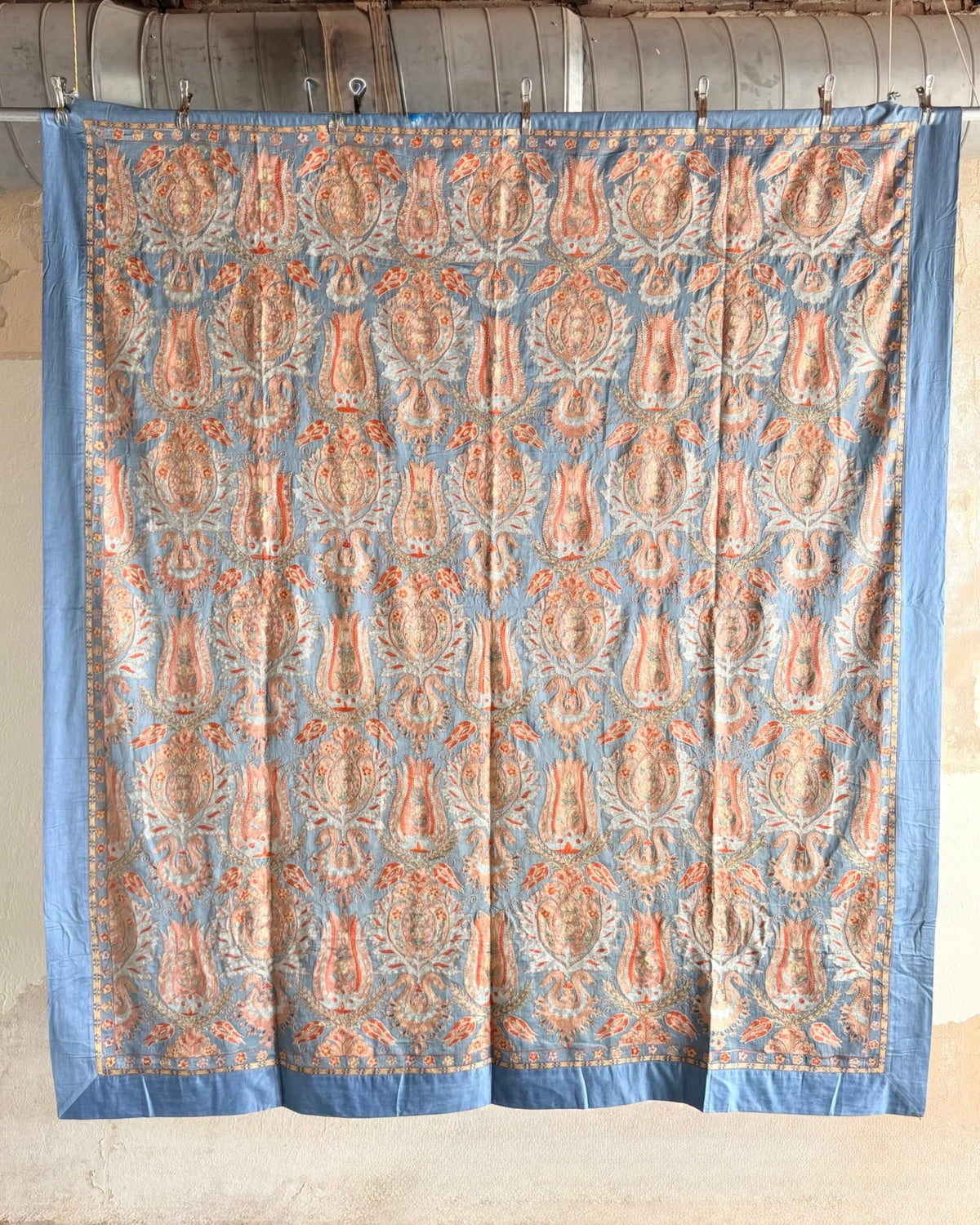 Hand Stitched Suzani (CSSU610626 | 83 x 92" ) Suzani Aziz Suzani 