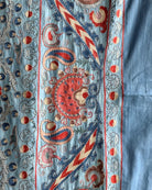Hand Stitched Suzani (CSSU610826 | 89 x 117.5" ) Suzani Aziz Suzani 