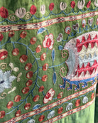 Hand Stitched Suzani (CSSU610926 | 84 x 94") Suzani Aziz Suzani 