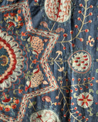 Hand Stitched Suzani (CSSU611226 | 84 x 105" ) Suzani Aziz Suzani 