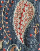 Hand Stitched Suzani (CSSU611226 | 84 x 105" ) Suzani Aziz Suzani 