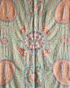 Hand Stitched Suzani (CSSU611426 | 85 x 95" ) Suzani Aziz Suzani 