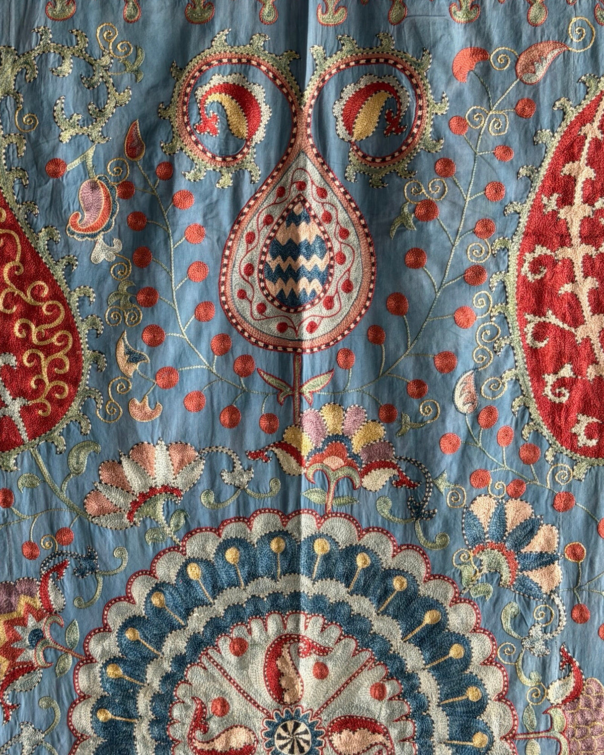 Hand Stitched Suzani (CSSU611726 | 64 x 86.5" ) Suzani Aziz Suzani 