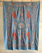 Hand Stitched Suzani (CSSU611726 | 64 x 86.5" ) Suzani Aziz Suzani 