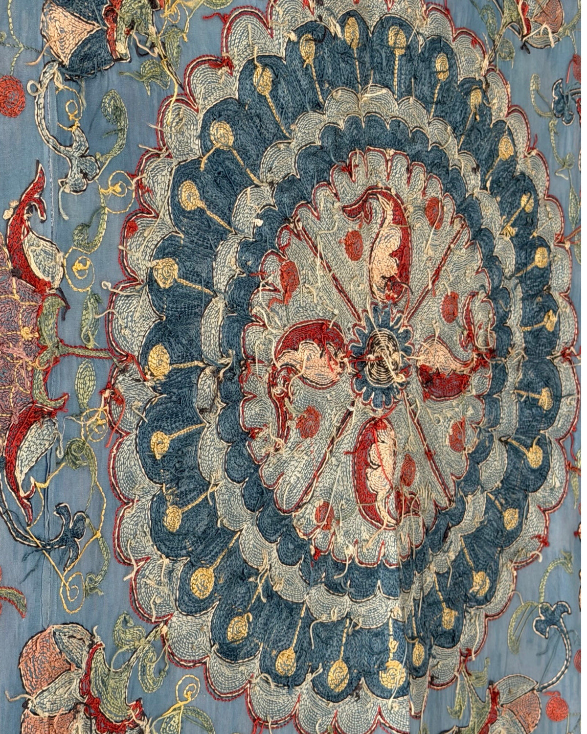Hand Stitched Suzani (CSSU611726 | 64 x 86.5" ) Suzani Aziz Suzani 