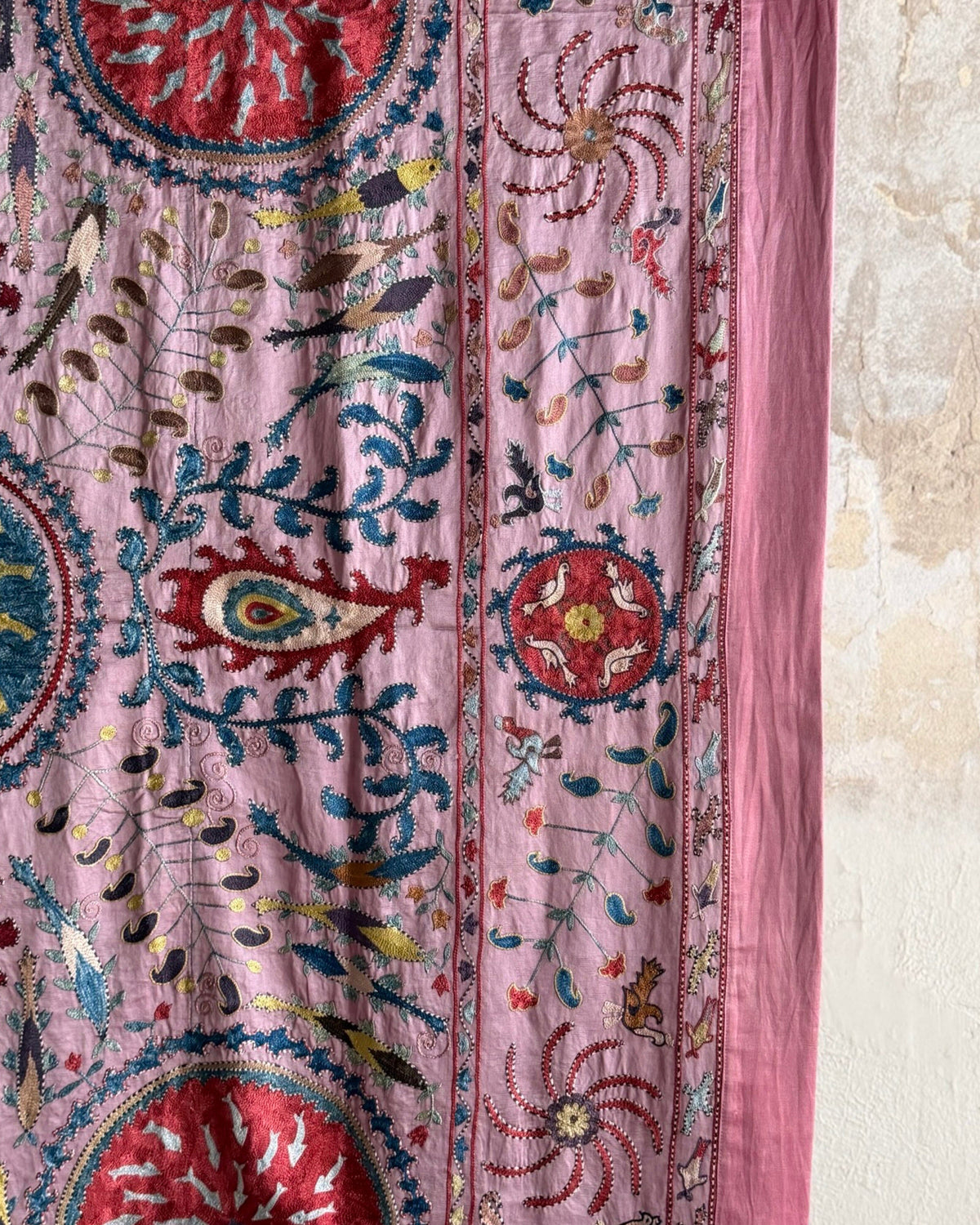Hand Stitched Suzani (CSSU611826 | 64 x 80.5") Suzani Aziz Suzani 