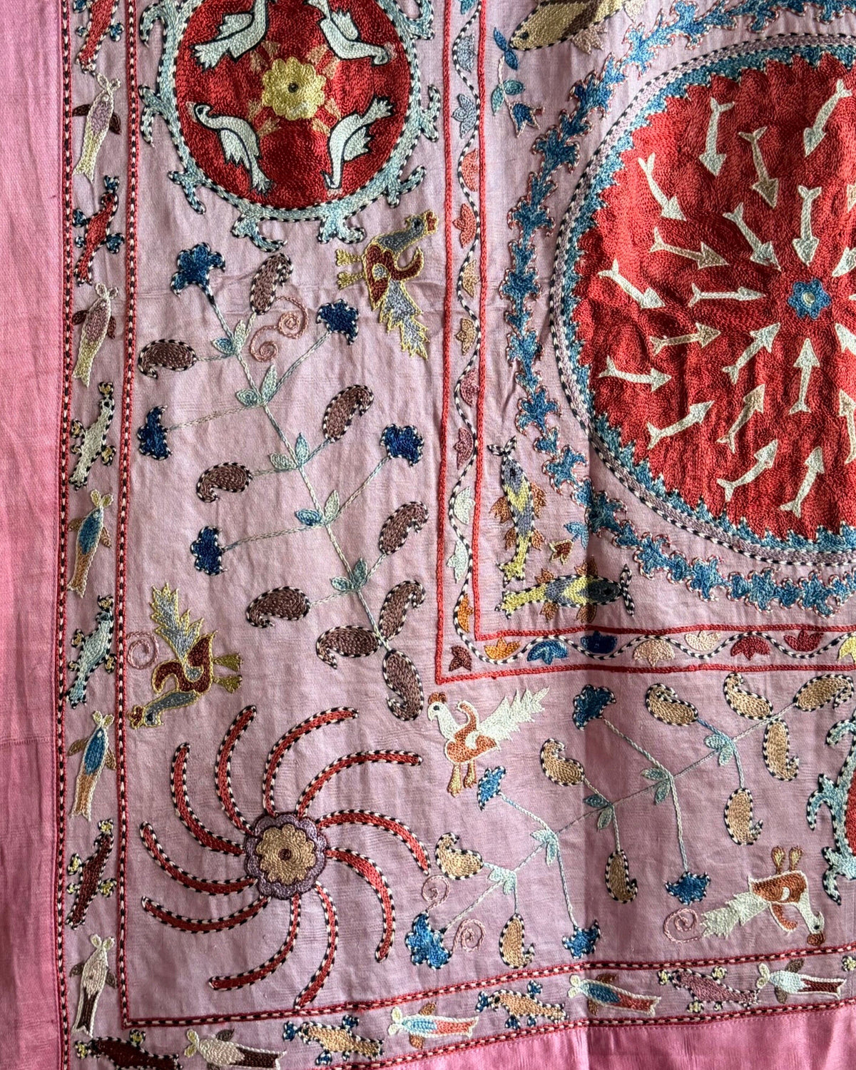 Hand Stitched Suzani (CSSU611826 | 64 x 80.5") Suzani Aziz Suzani 