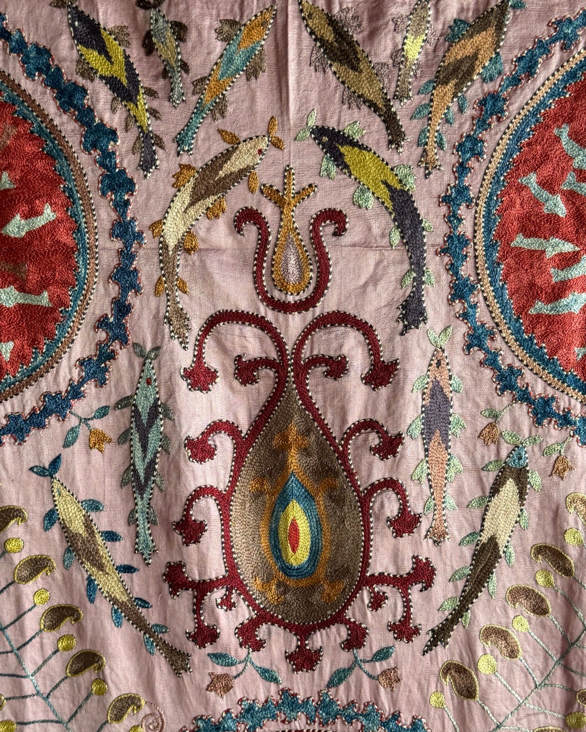 Hand Stitched Suzani (CSSU611826 | 64 x 80.5") Suzani Aziz Suzani 