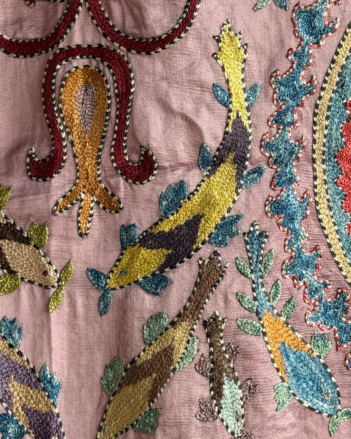 Hand Stitched Suzani (CSSU611826 | 64 x 80.5") Suzani Aziz Suzani 