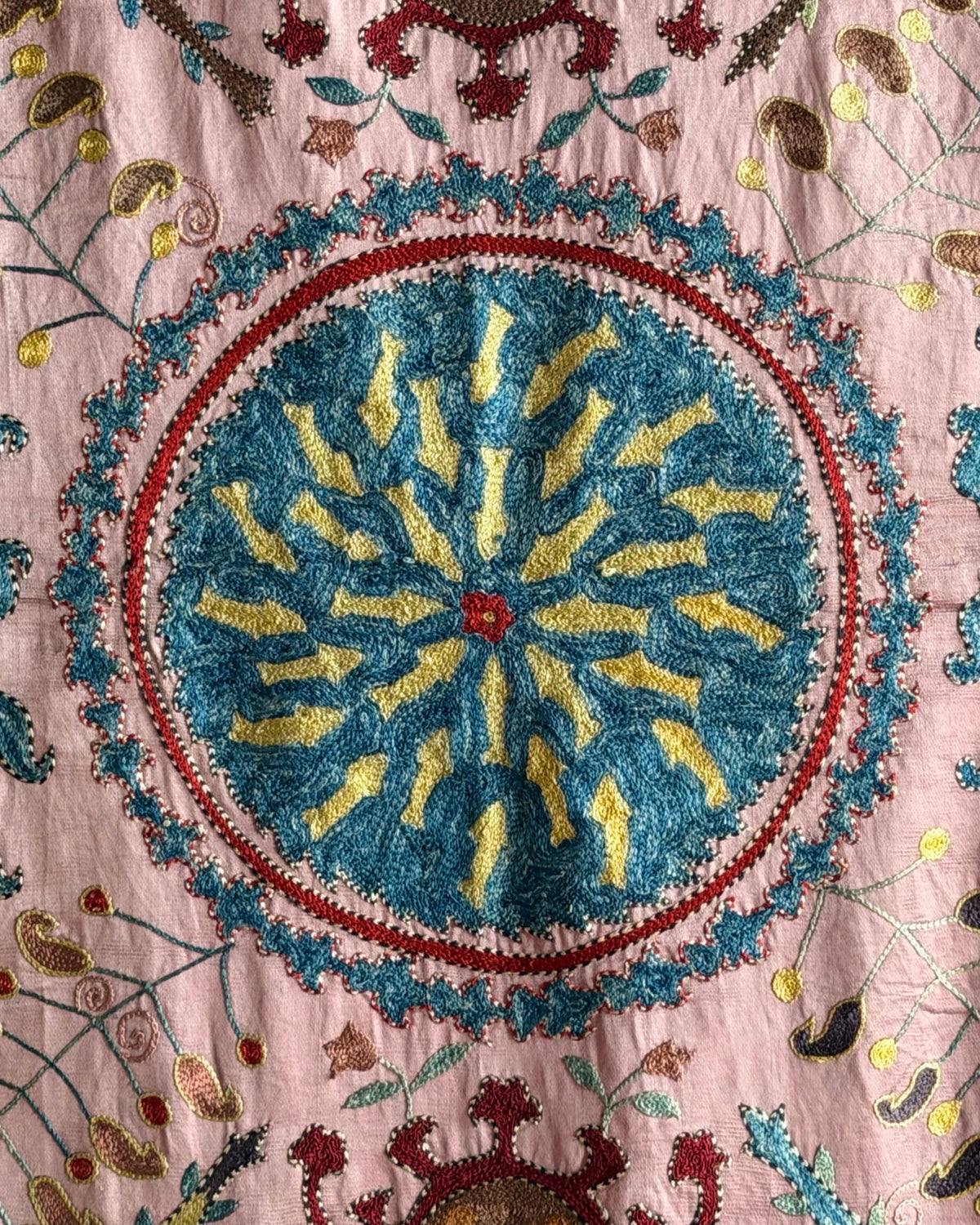 Hand Stitched Suzani (CSSU611826 | 64 x 80.5") Suzani Aziz Suzani 