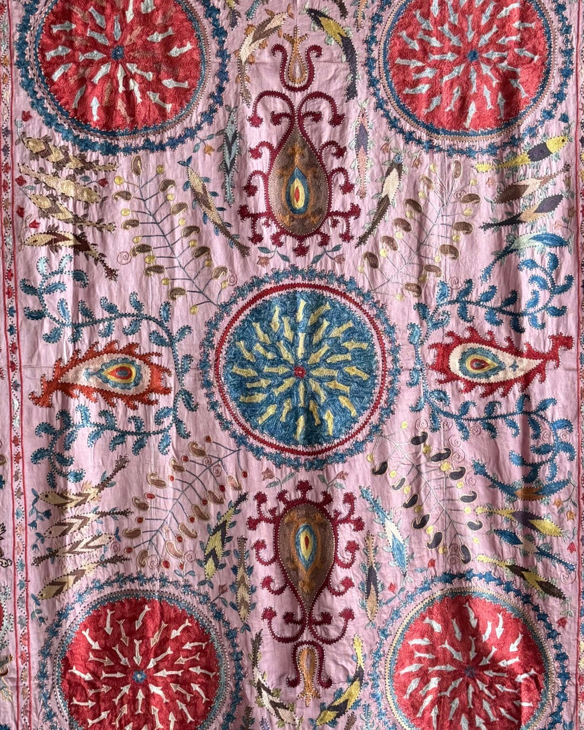 Hand Stitched Suzani (CSSU611826 | 64 x 80.5") Suzani Aziz Suzani 