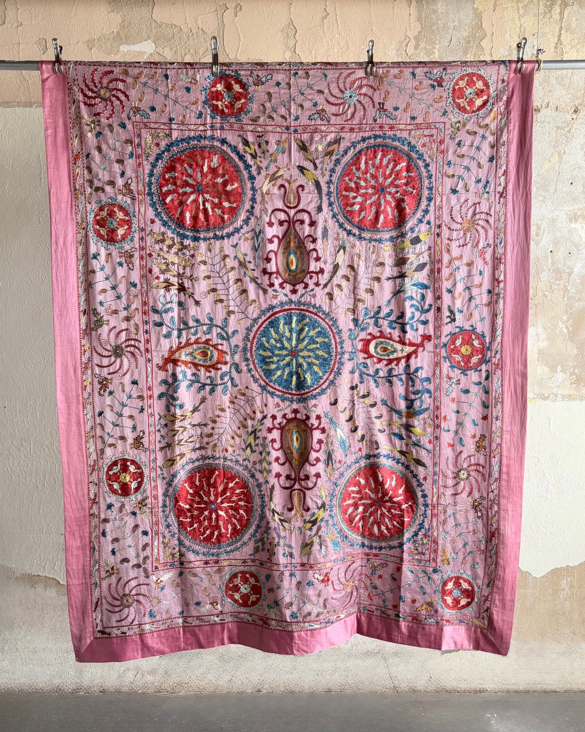 Hand Stitched Suzani (CSSU611826 | 64 x 80.5") Suzani Aziz Suzani 