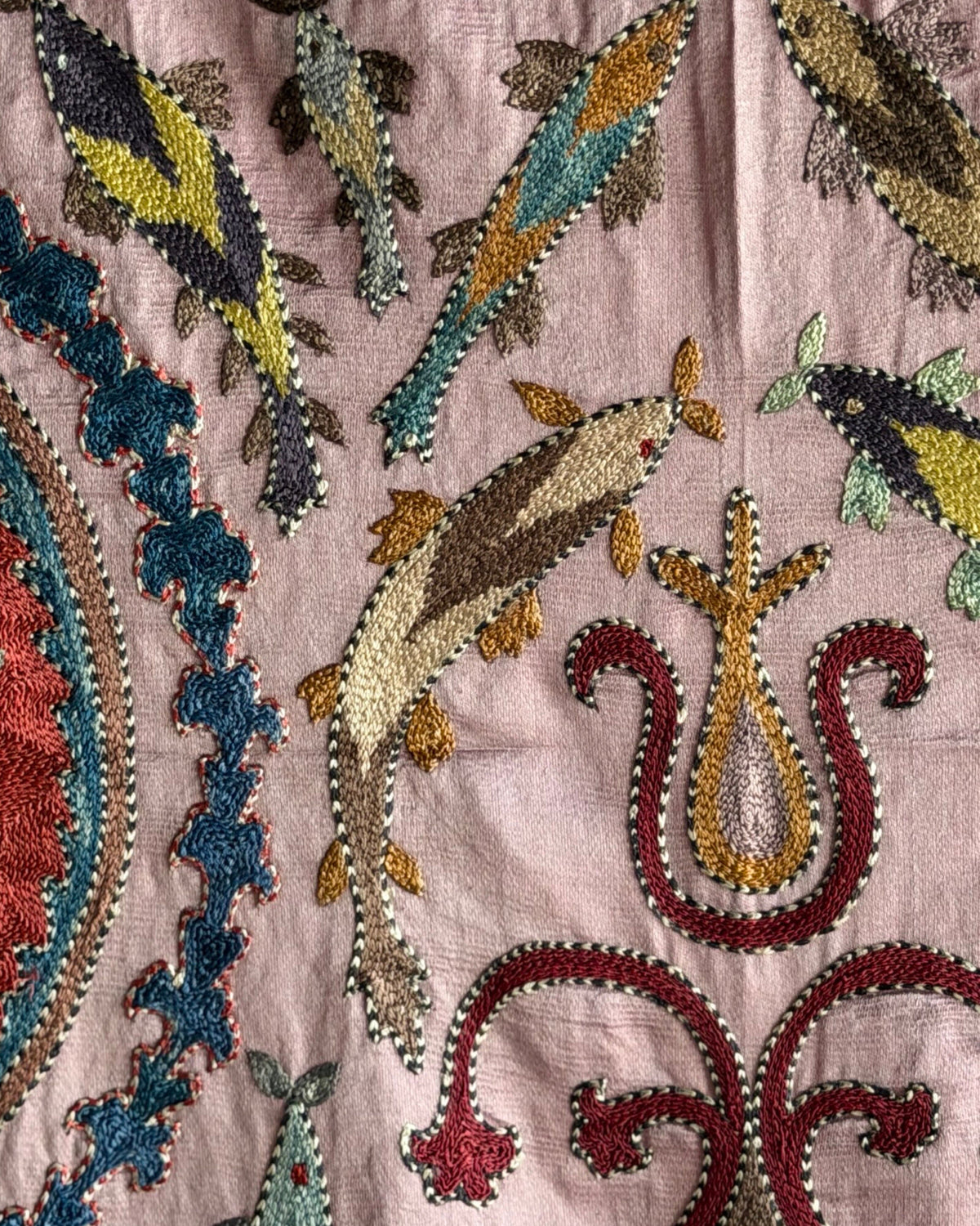 Hand Stitched Suzani (CSSU611826 | 64 x 80.5") Suzani Aziz Suzani 