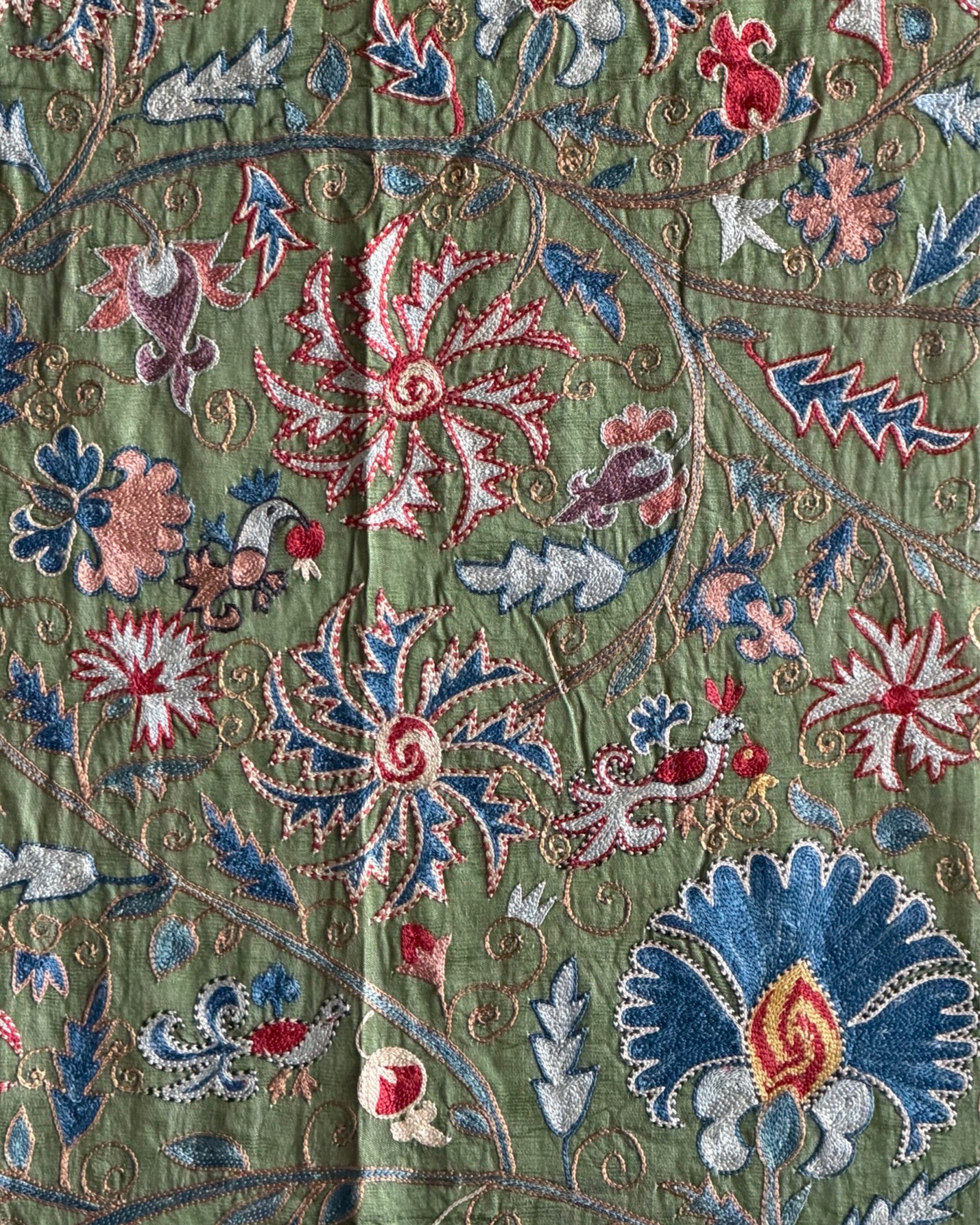 Hand Stitched Suzani (CSSU612026 | 64 x 79") Suzani Aziz Suzani 