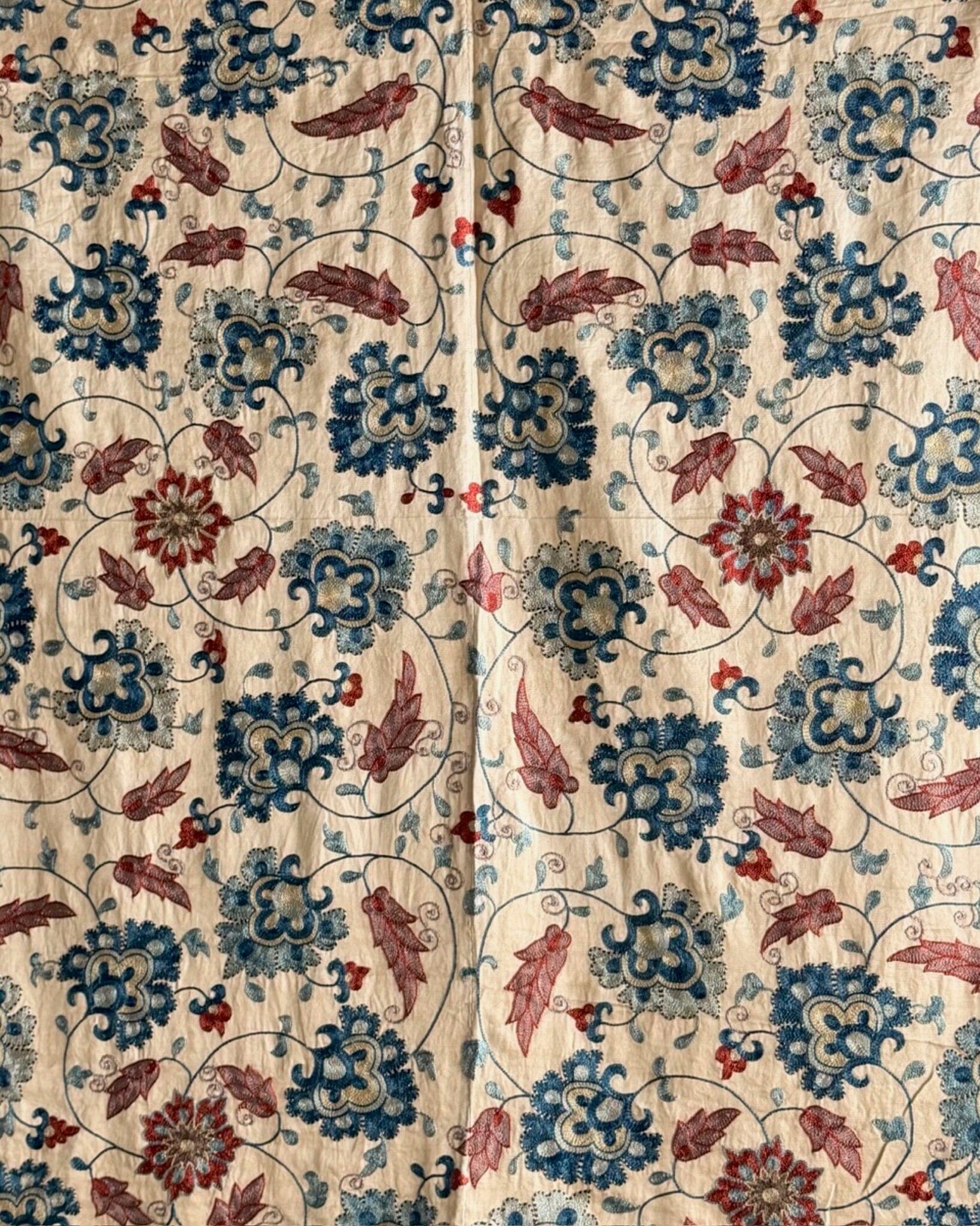 Hand Stitched Suzani (CSSU65926 | 46 x 57.5" ) Suzani Aziz Suzani 