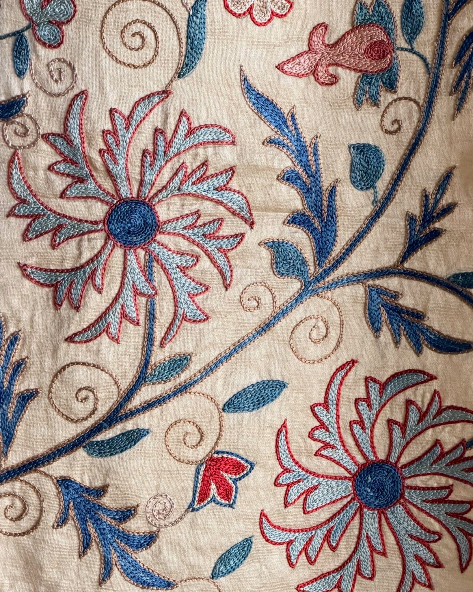 Hand Stitched Suzani (CSSU66126 | 41 x 58") Suzani Aziz Suzani 