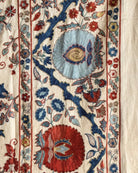 Hand Stitched Suzani (CSSU66326 | 65 x 85" ) Suzani Aziz Suzani 