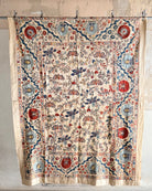 Hand Stitched Suzani (CSSU66326 | 65 x 85" ) Suzani Aziz Suzani 