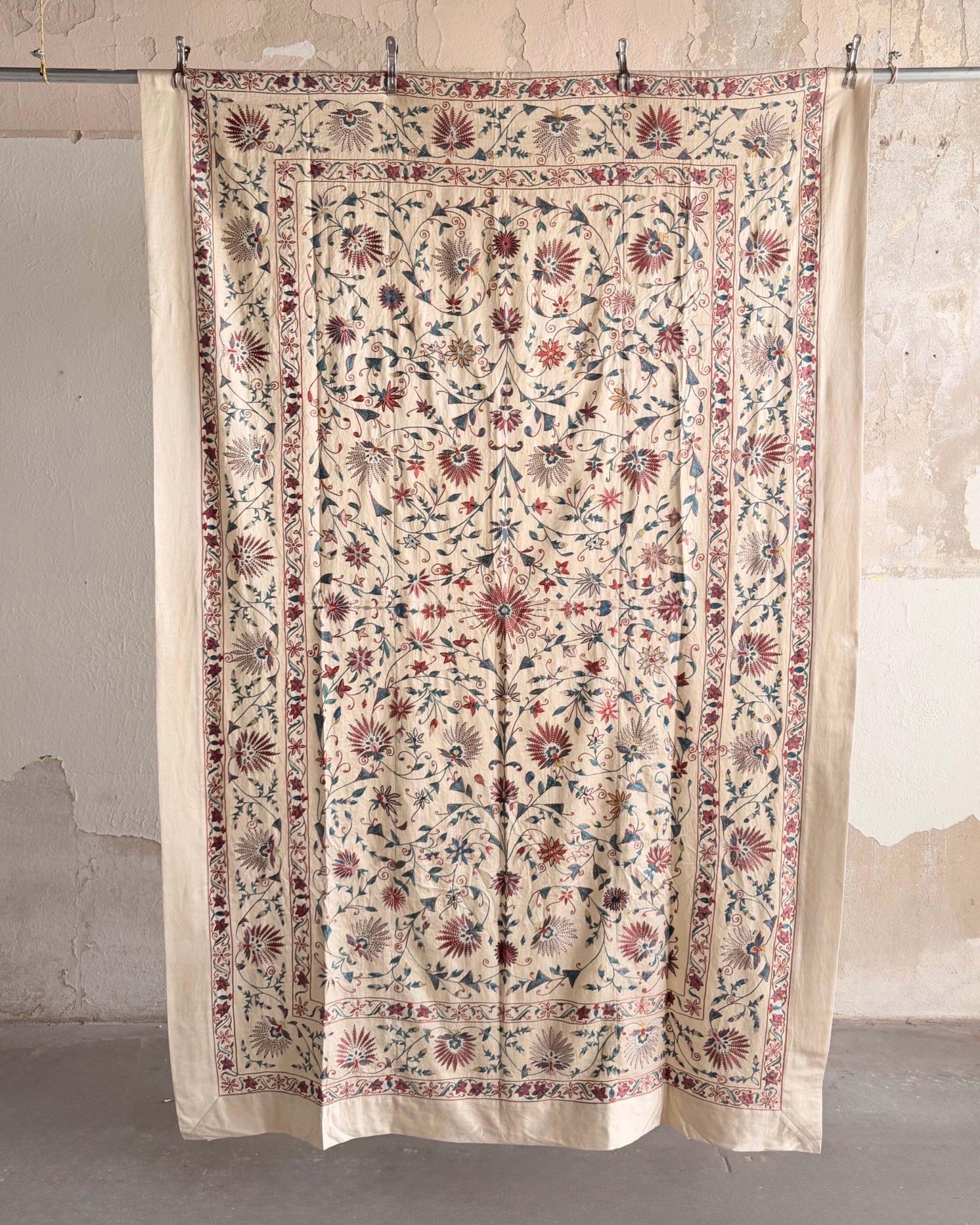 Hand Stitched Suzani (CSSU66726 | 63 x 99 ") Suzani Aziz Suzani 