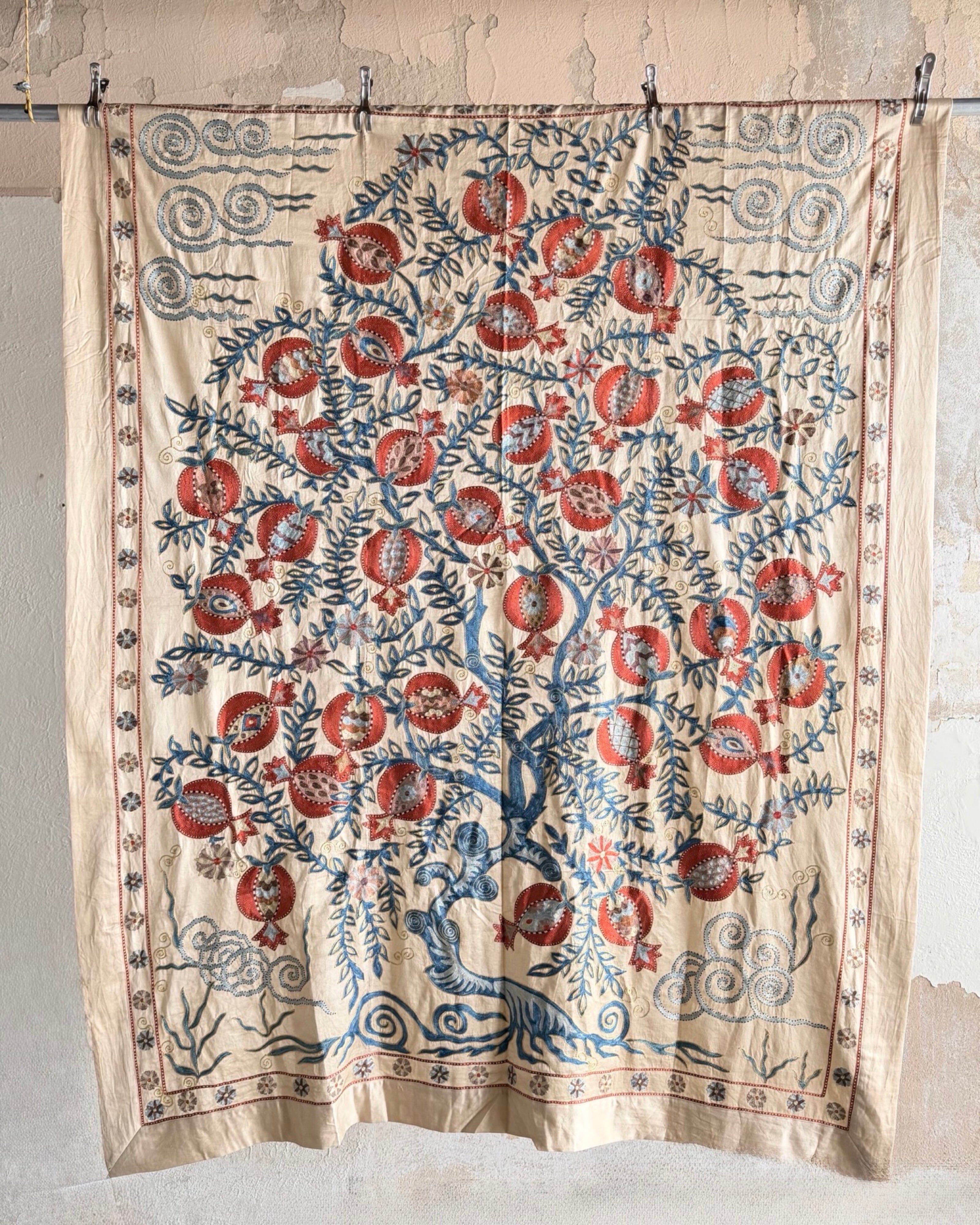 Hand Stitched Suzani (CSSU66826 | 62 x 79.5") Suzani Aziz Suzani 